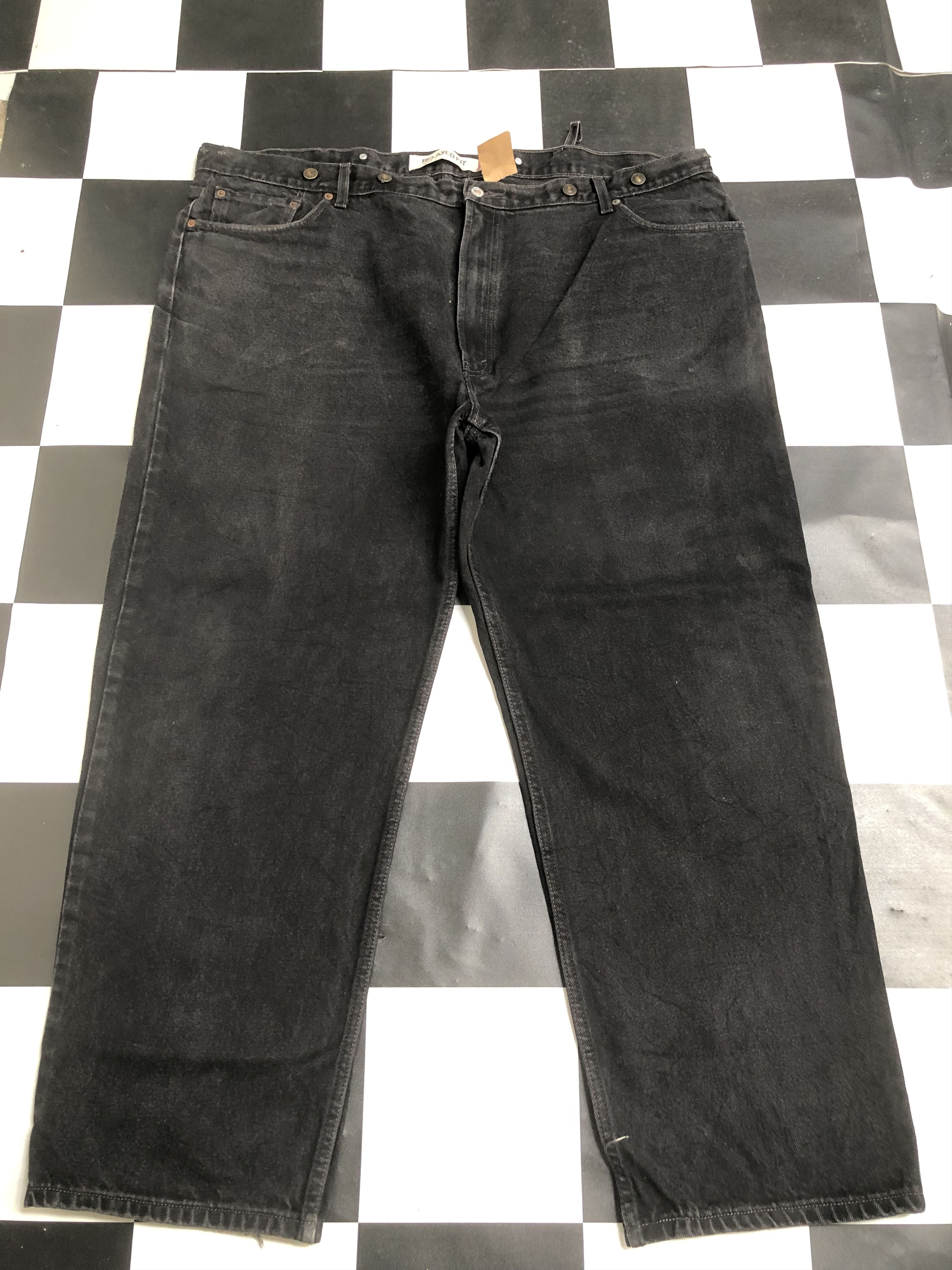 Levi's × Vintage Vintage Levis 550 Black Jeans L530 Waist 48 Size US 44 / EU 60 - 1 Thumbnail