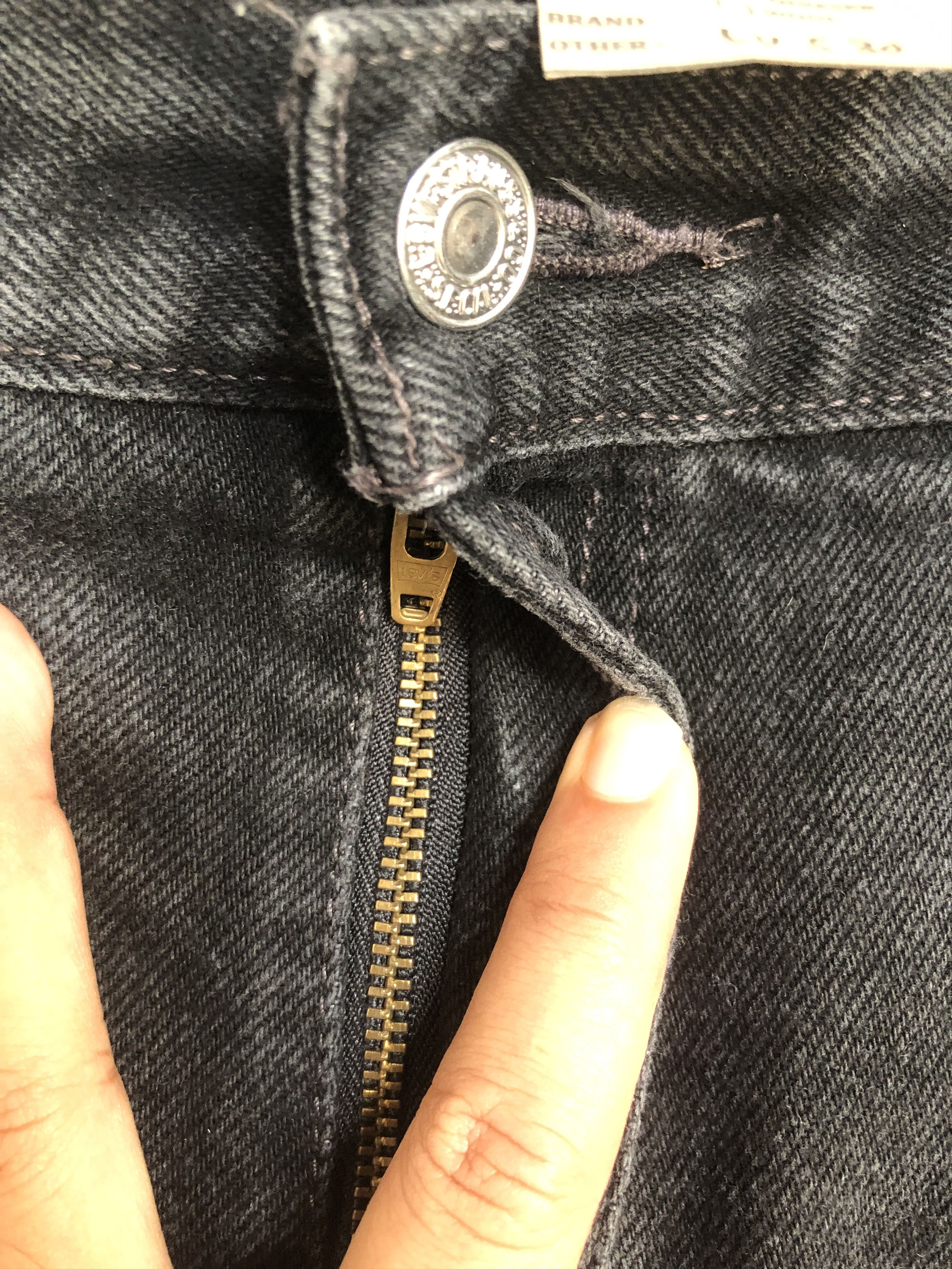 Levi's × Vintage Vintage Levis 550 Black Jeans L530 Waist 48 Size US 44 / EU 60 - 5 Thumbnail