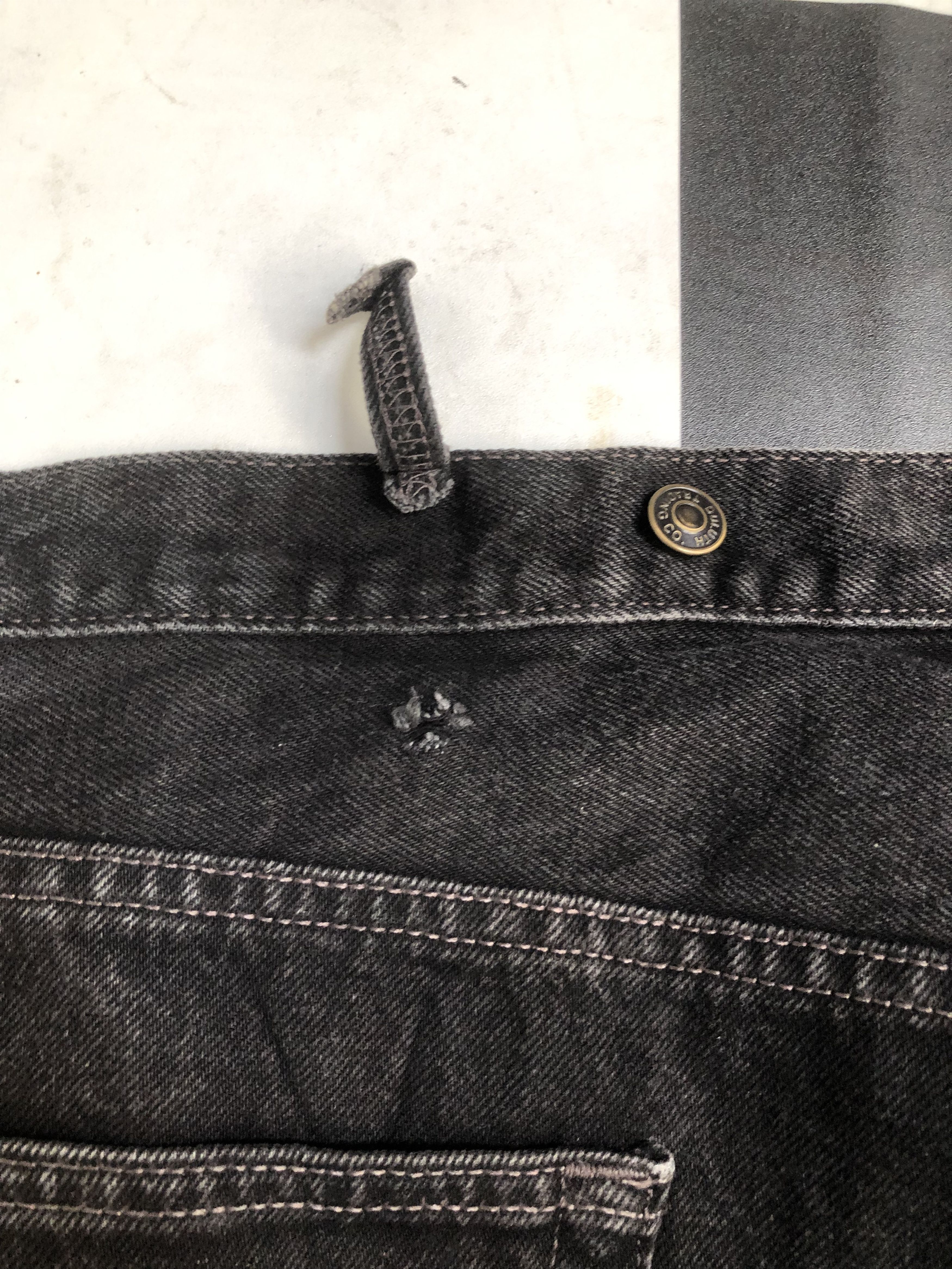 Levi's × Vintage Vintage Levis 550 Black Jeans L530 Waist 48 Size US 44 / EU 60 - 11 Thumbnail