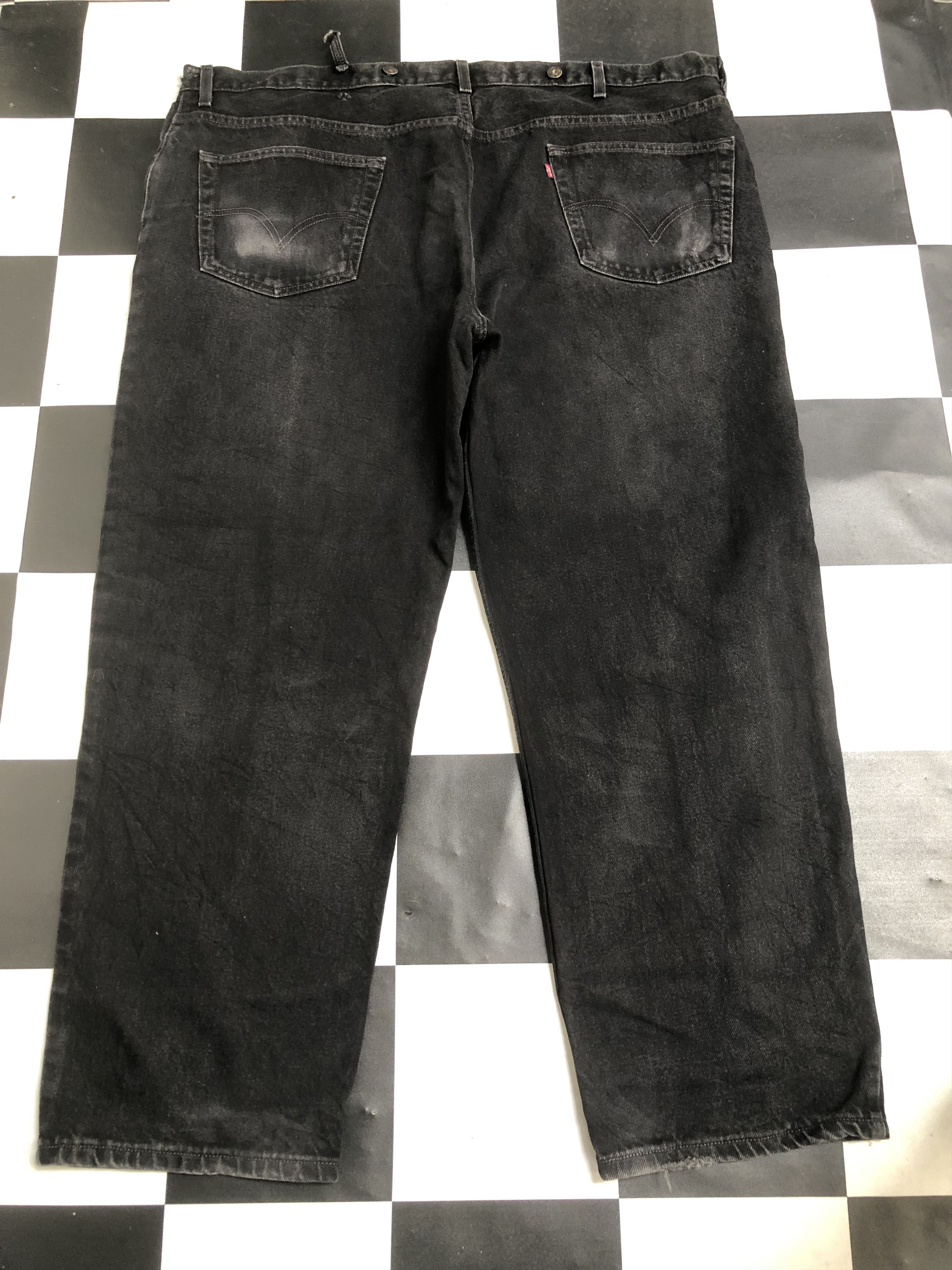 Levi's × Vintage Vintage Levis 550 Black Jeans L530 Waist 48 Size US 44 / EU 60 - 2 Thumbnail