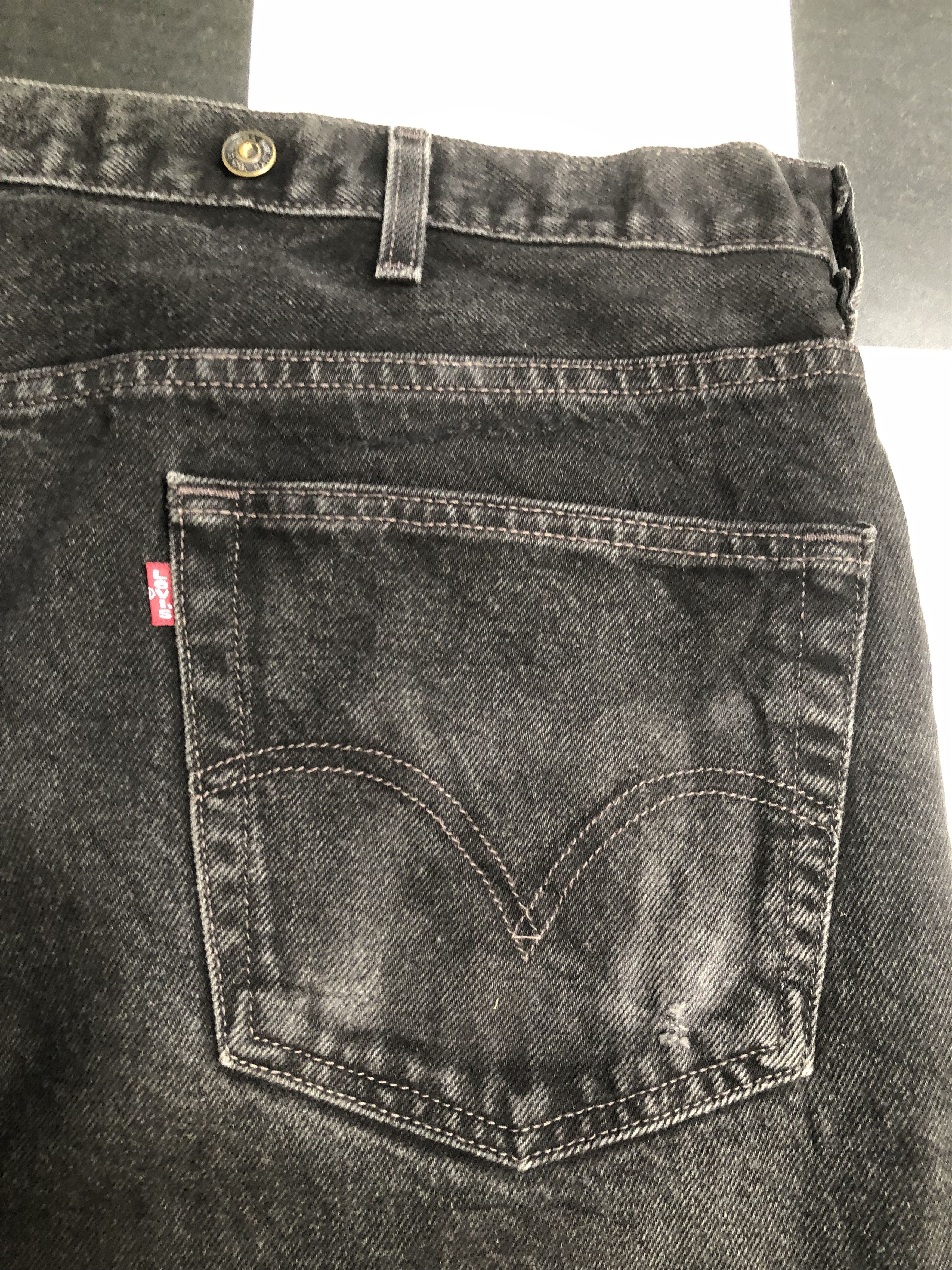 Levi's × Vintage Vintage Levis 550 Black Jeans L530 Waist 48 Size US 44 / EU 60 - 8 Thumbnail