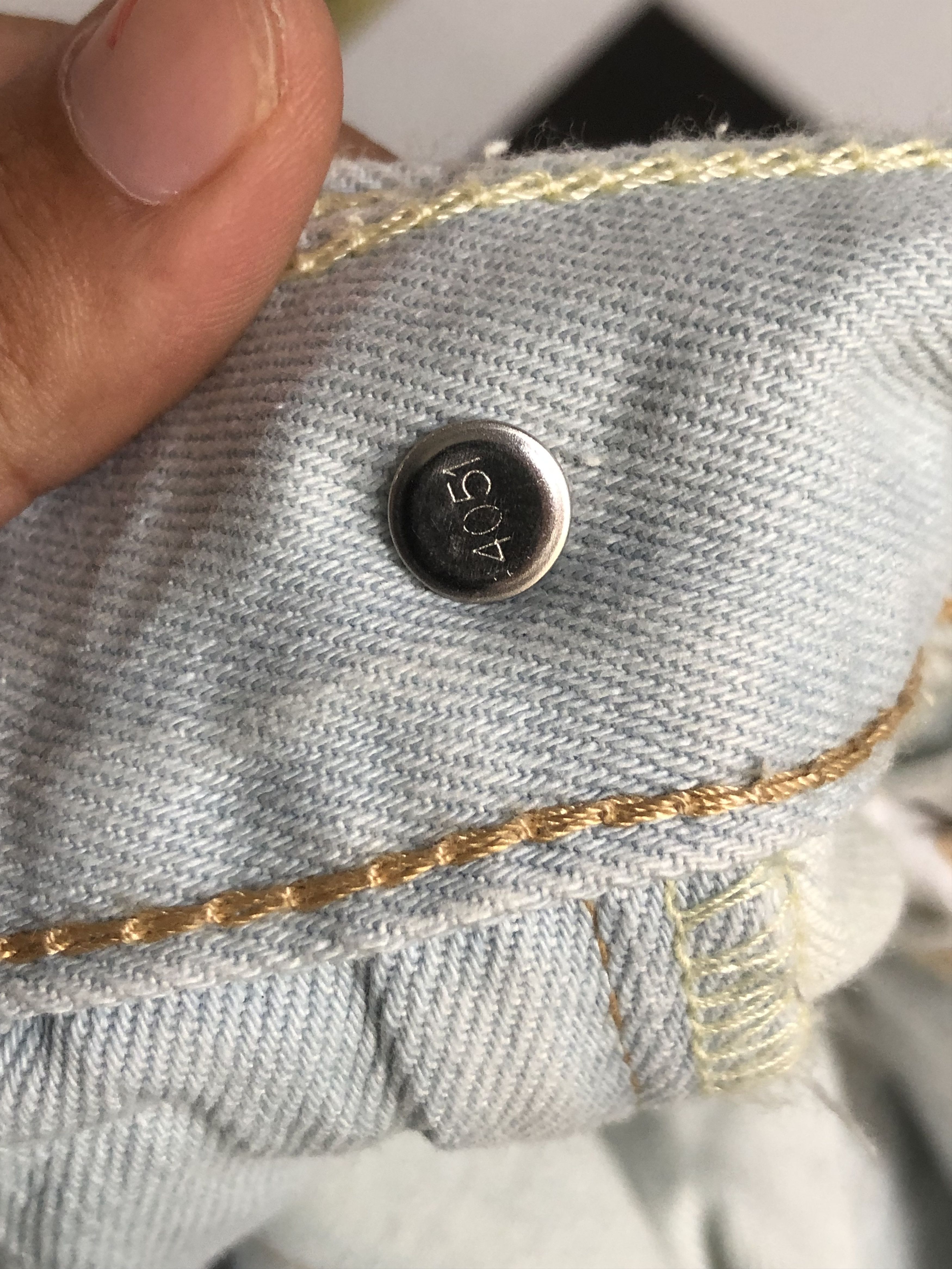 Levi's Vintage Levis 511 Distressed Denim White Jeans L524 Size US 34 / EU 50 - 12 Thumbnail