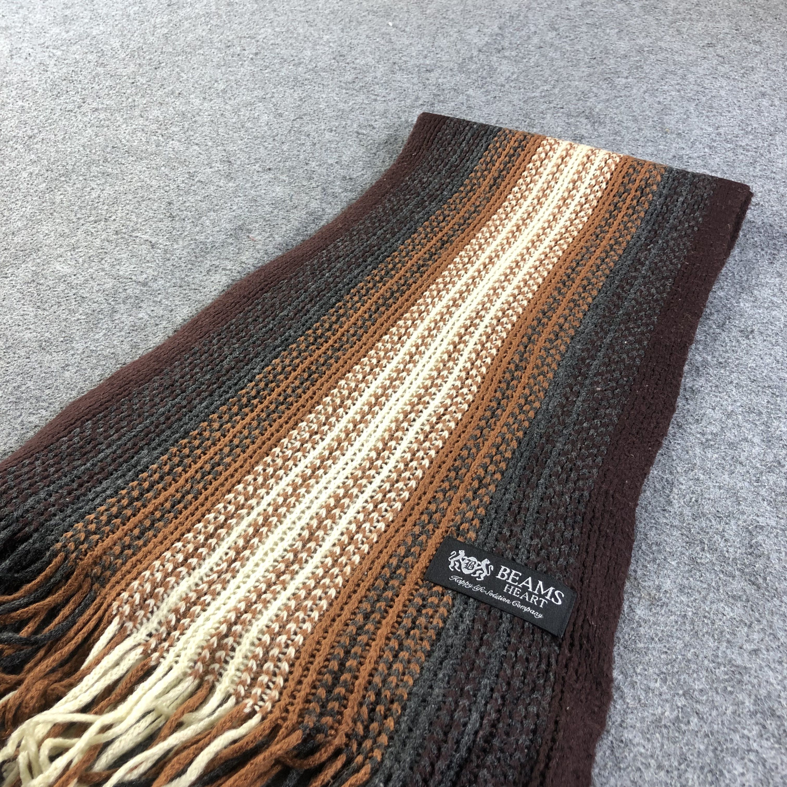 Beams Plus Beams Wool Stripes Scarf Muffler V1108 Size ONE SIZE - 2 Thumbnail