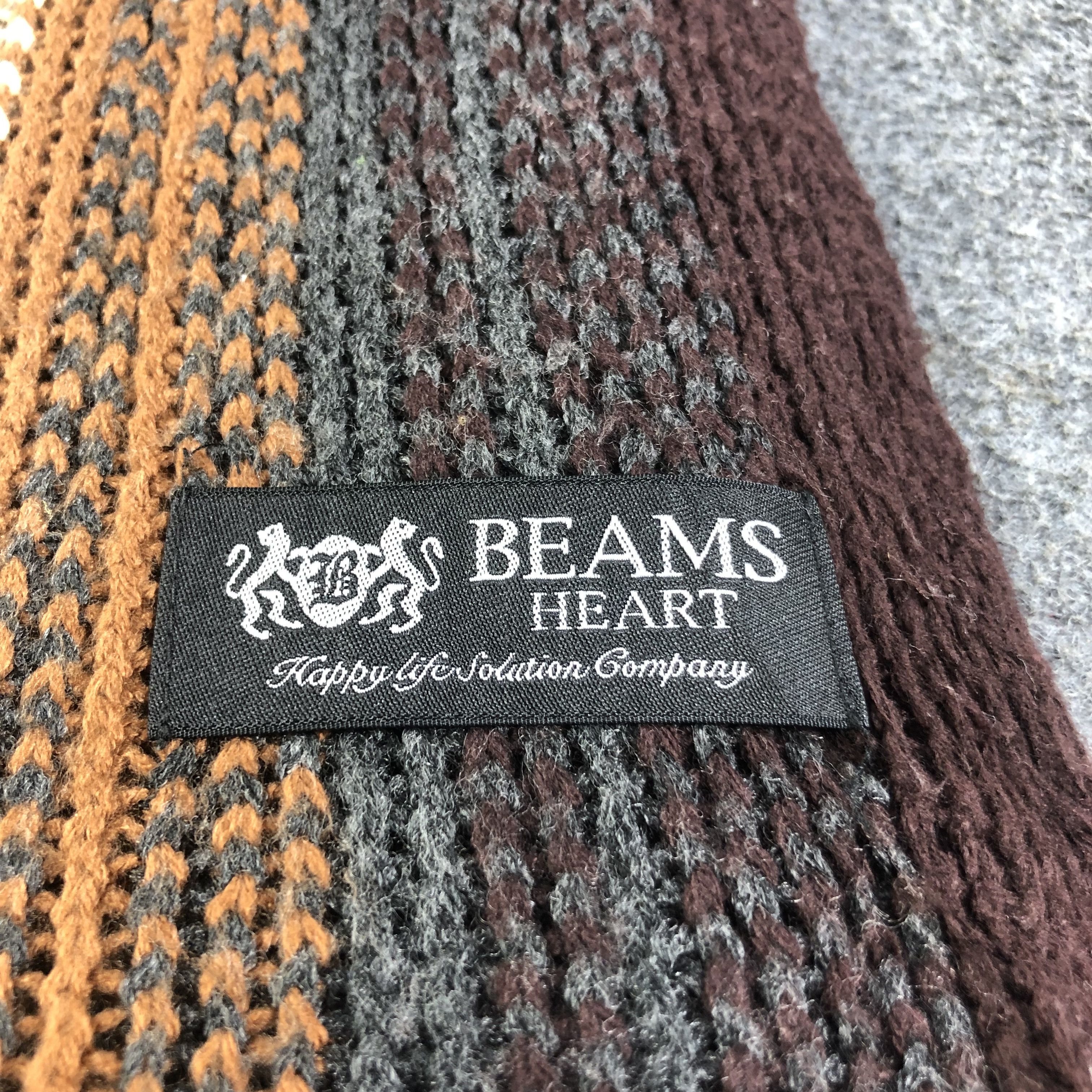 Beams Plus Beams Wool Stripes Scarf Muffler V1108 Size ONE SIZE - 4 Thumbnail