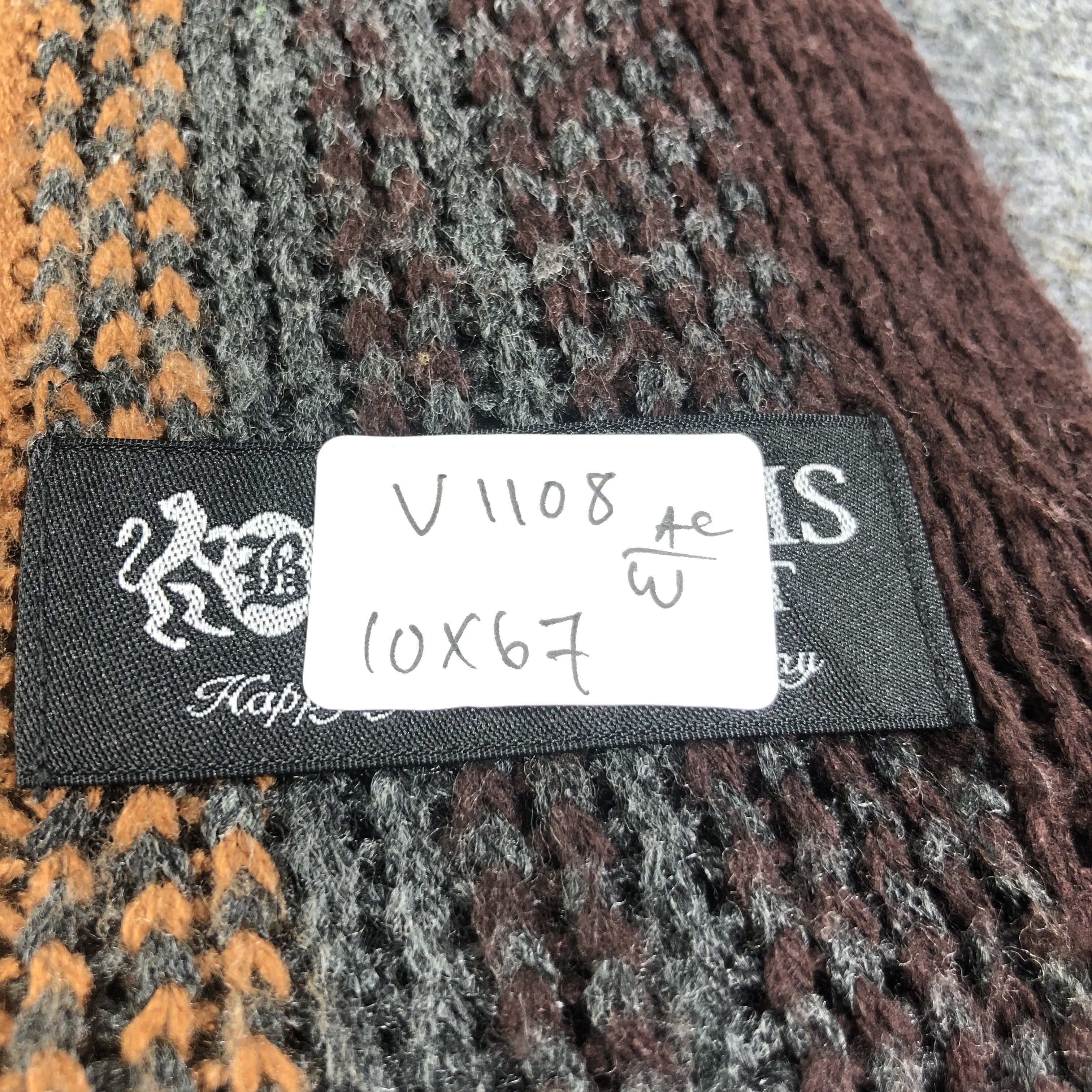Beams Plus Beams Wool Stripes Scarf Muffler V1108 Size ONE SIZE - 7 Thumbnail