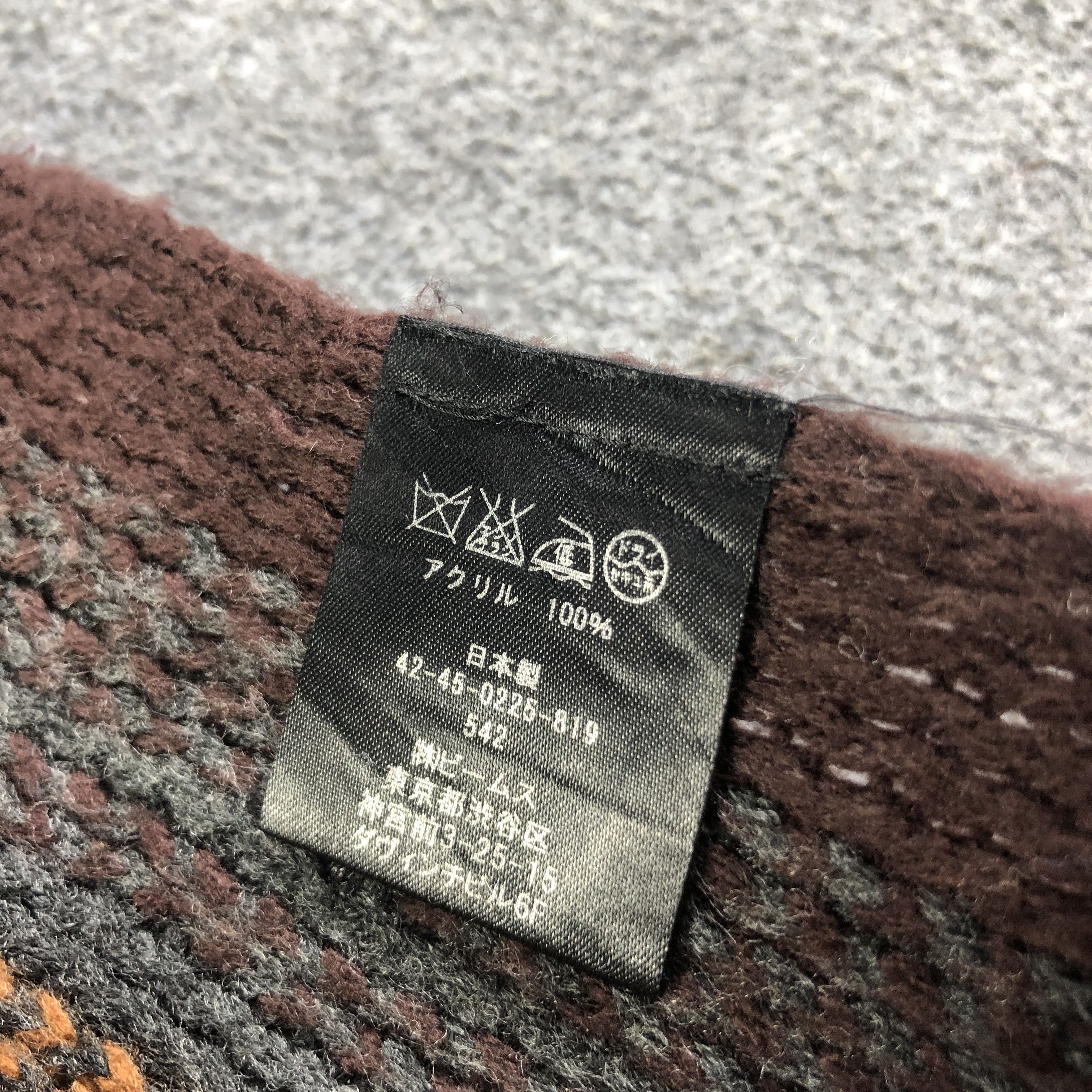 Beams Plus Beams Wool Stripes Scarf Muffler V1108 Size ONE SIZE - 5 Thumbnail