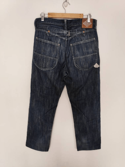 Post Overalls POST O'ALLS JEANS JAPAN Distressed Jeans Size US 33 - 3 Thumbnail