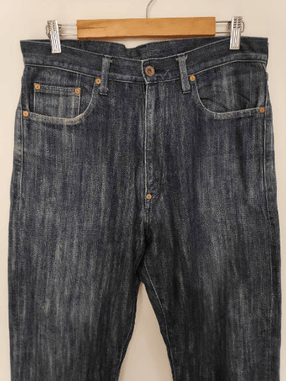 Post Overalls POST O'ALLS JEANS JAPAN Distressed Jeans Size US 33 - 2 Thumbnail