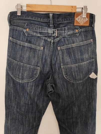Post Overalls POST O'ALLS JEANS JAPAN Distressed Jeans Size US 33 - 4 Thumbnail