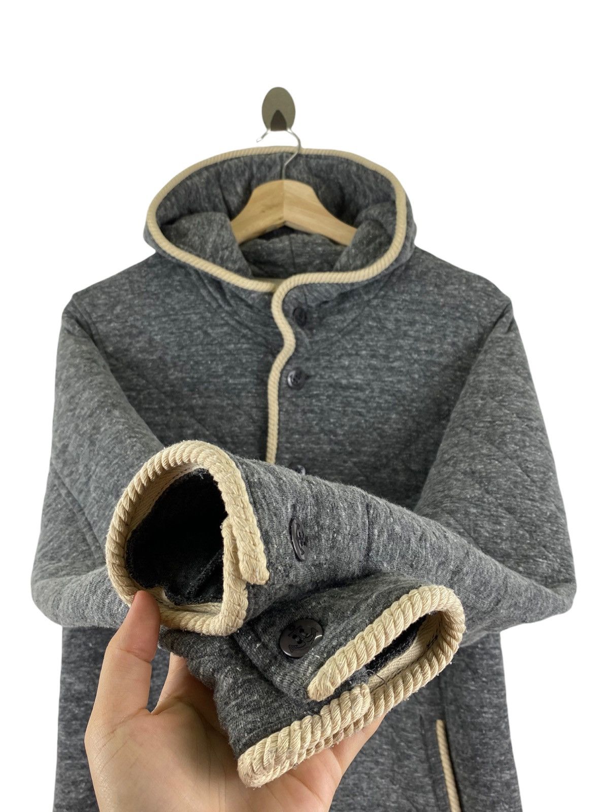 Designer × Japanese Brand Corisco evolve navy quilted jacket Size US L / EU 52-54 / 3 - 3 Thumbnail