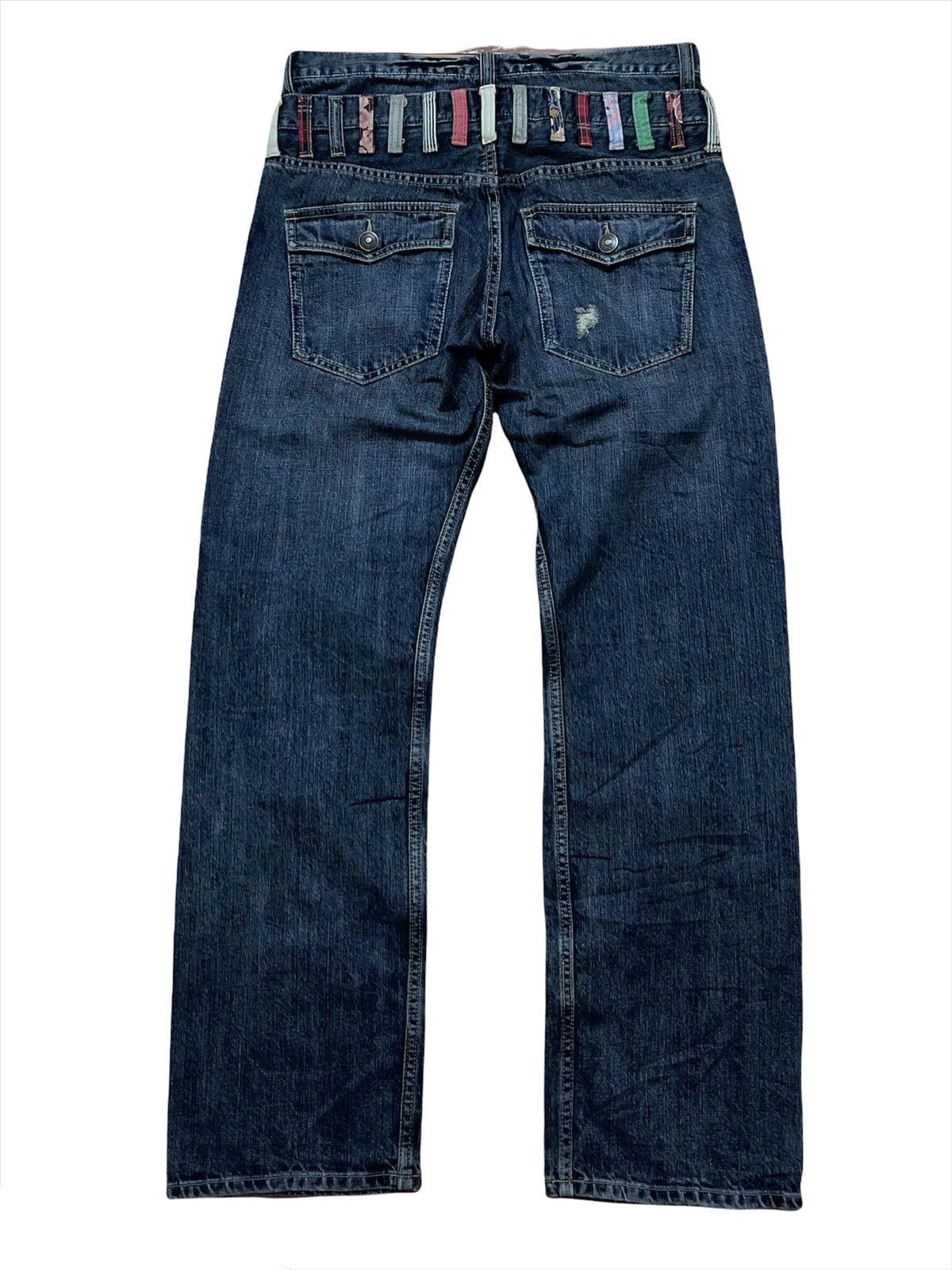 Japanese Brand × Vintage Japanese Brand Double Waist Denim Jeans Size US 32 / EU 48 - 2 Thumbnail