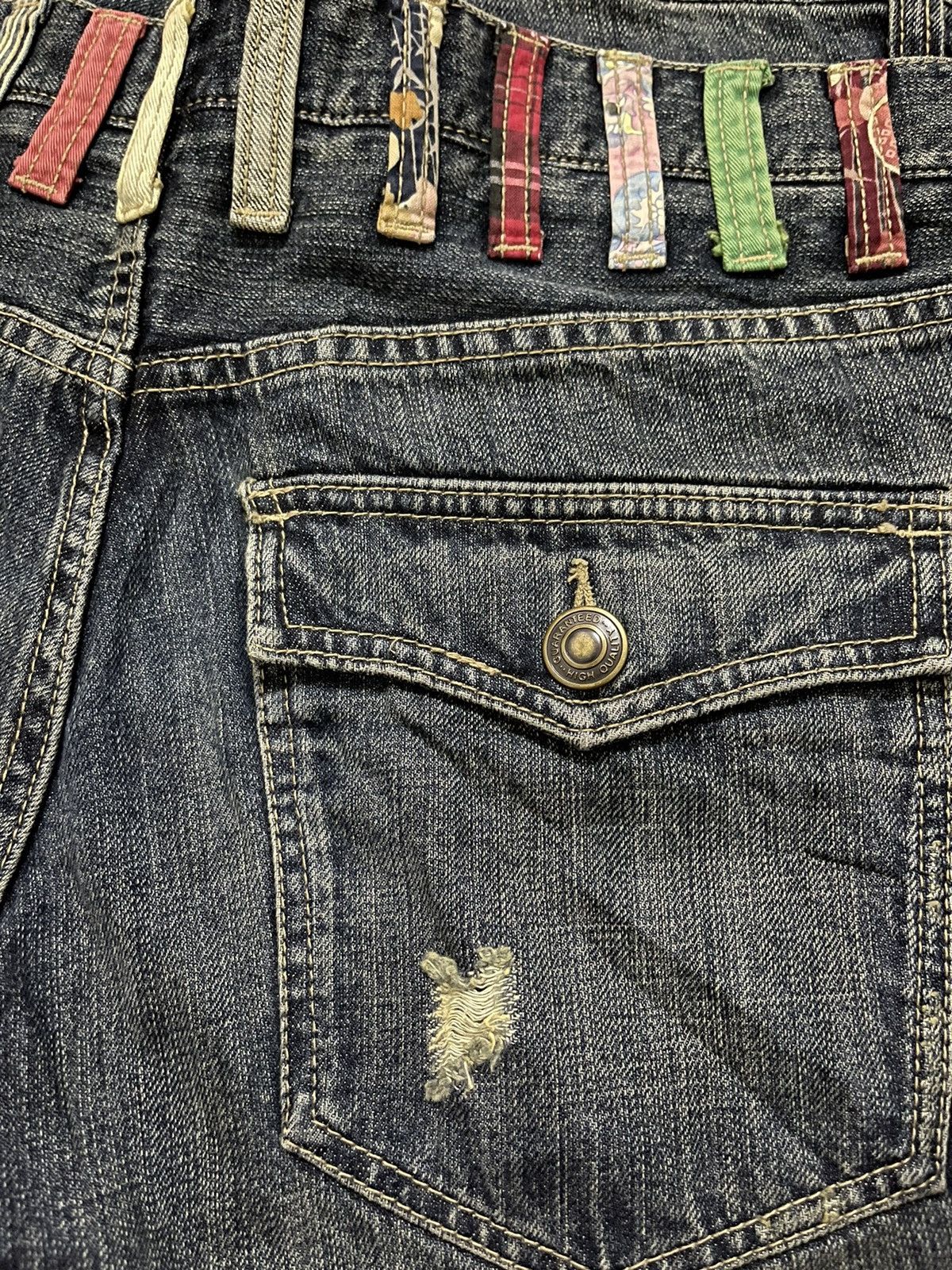 Japanese Brand × Vintage Japanese Brand Double Waist Denim Jeans Size US 32 / EU 48 - 3 Thumbnail