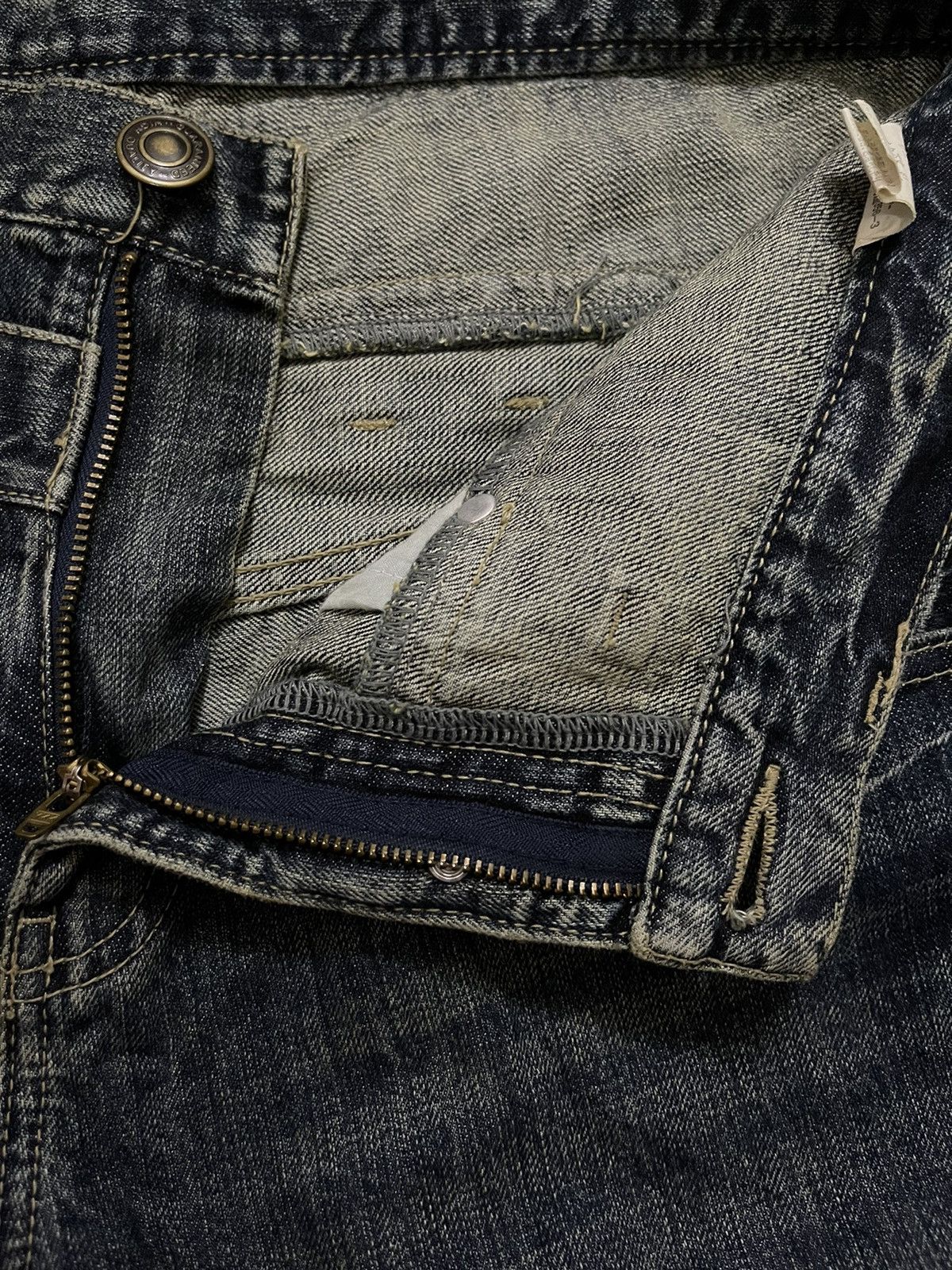 Japanese Brand × Vintage Japanese Brand Double Waist Denim Jeans Size US 32 / EU 48 - 4 Thumbnail