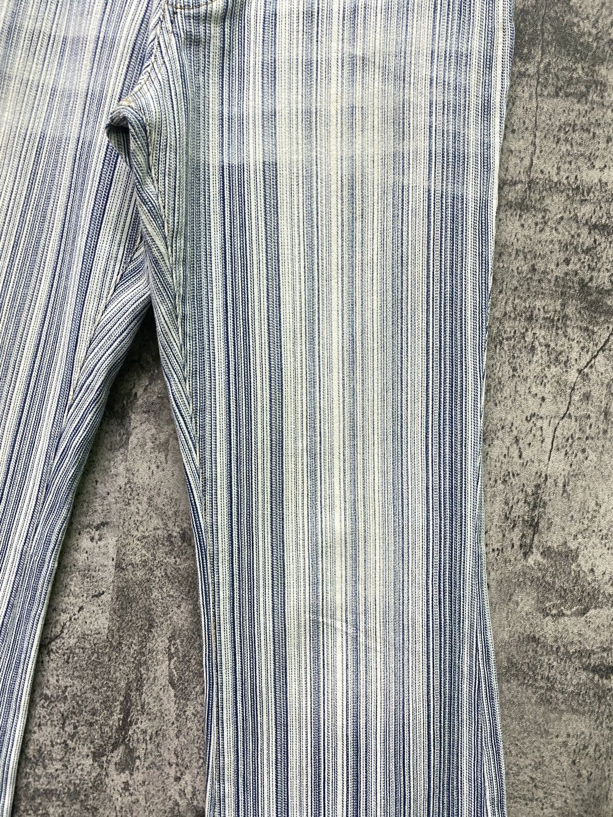 Japanese Brand Japan Made ORIRIN Striped Flared Bootcut Pants Size US 28 / EU 44 - 9 Thumbnail