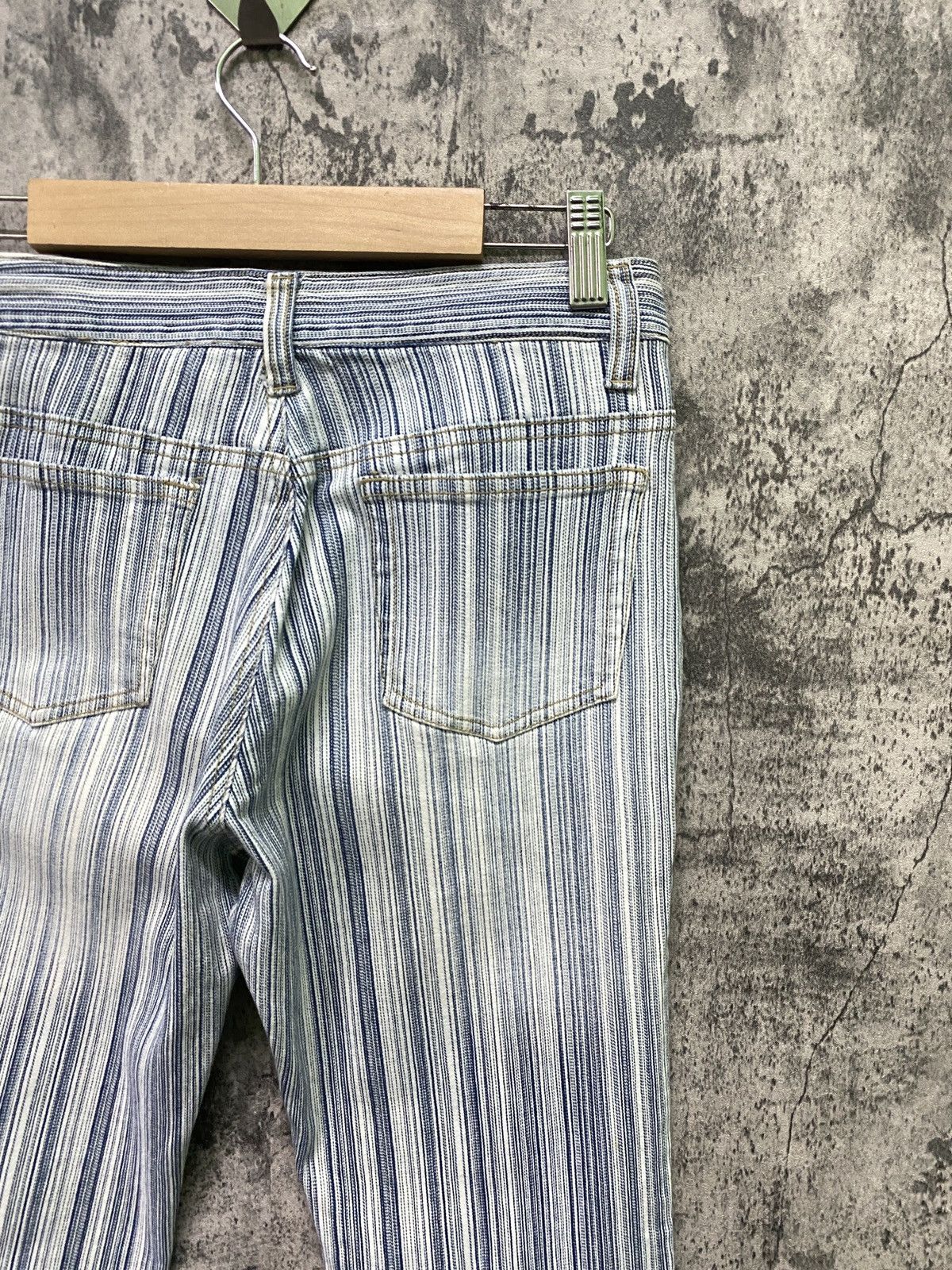 Japanese Brand Japan Made ORIRIN Striped Flared Bootcut Pants Size US 28 / EU 44 - 14 Thumbnail