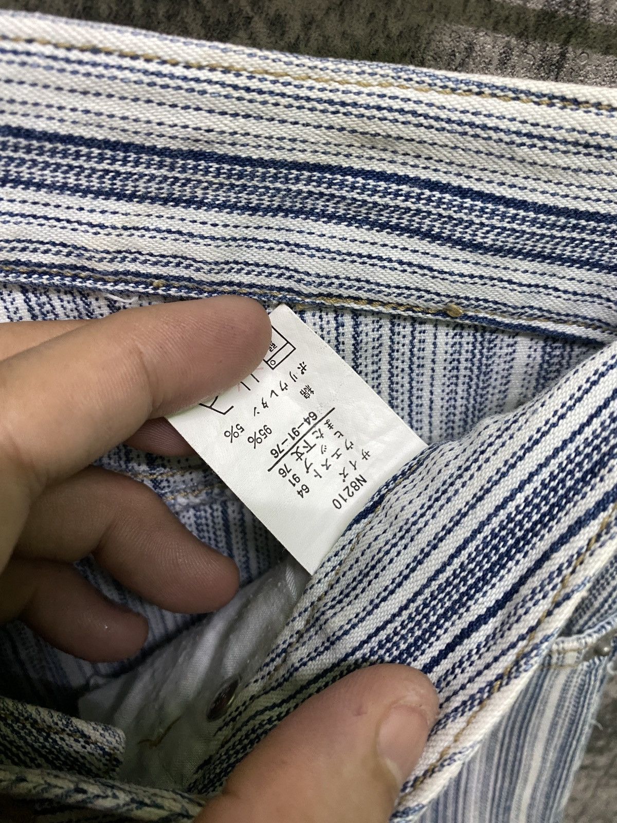 Japanese Brand Japan Made ORIRIN Striped Flared Bootcut Pants Size US 28 / EU 44 - 16 Thumbnail
