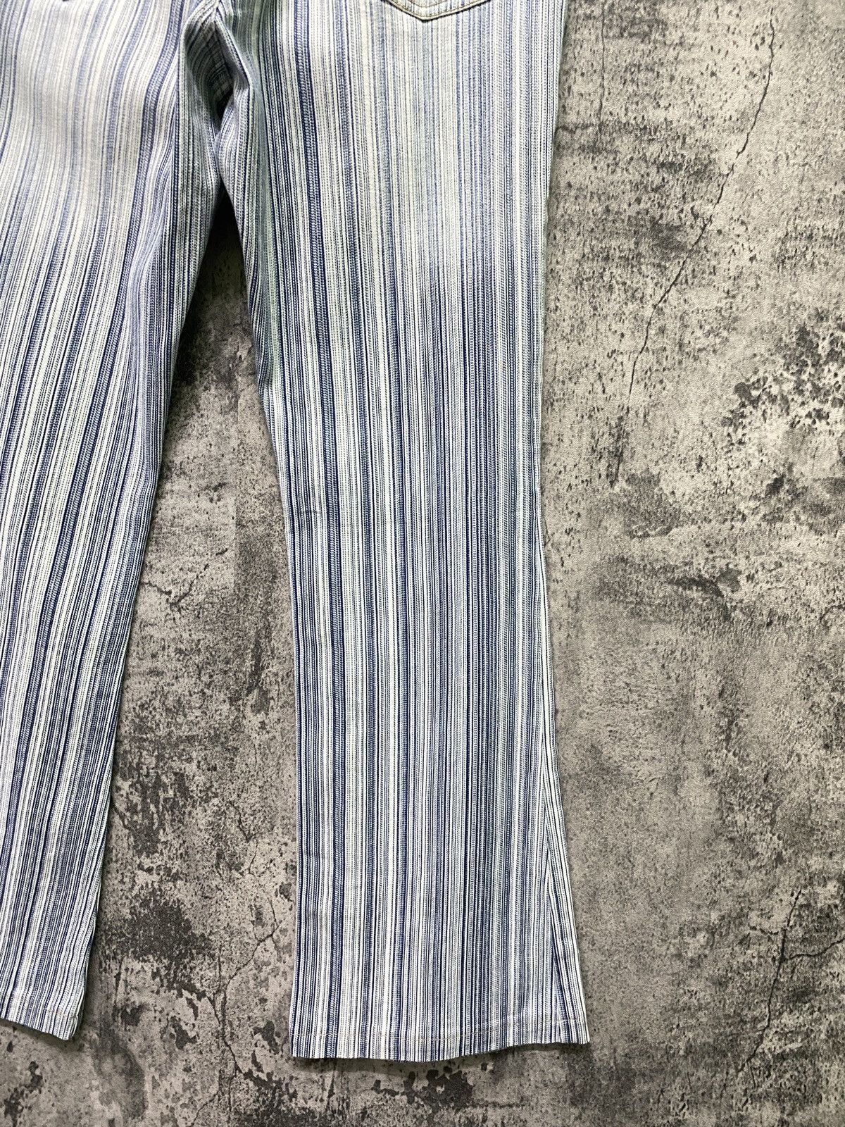 Japanese Brand Japan Made ORIRIN Striped Flared Bootcut Pants Size US 28 / EU 44 - 13 Thumbnail