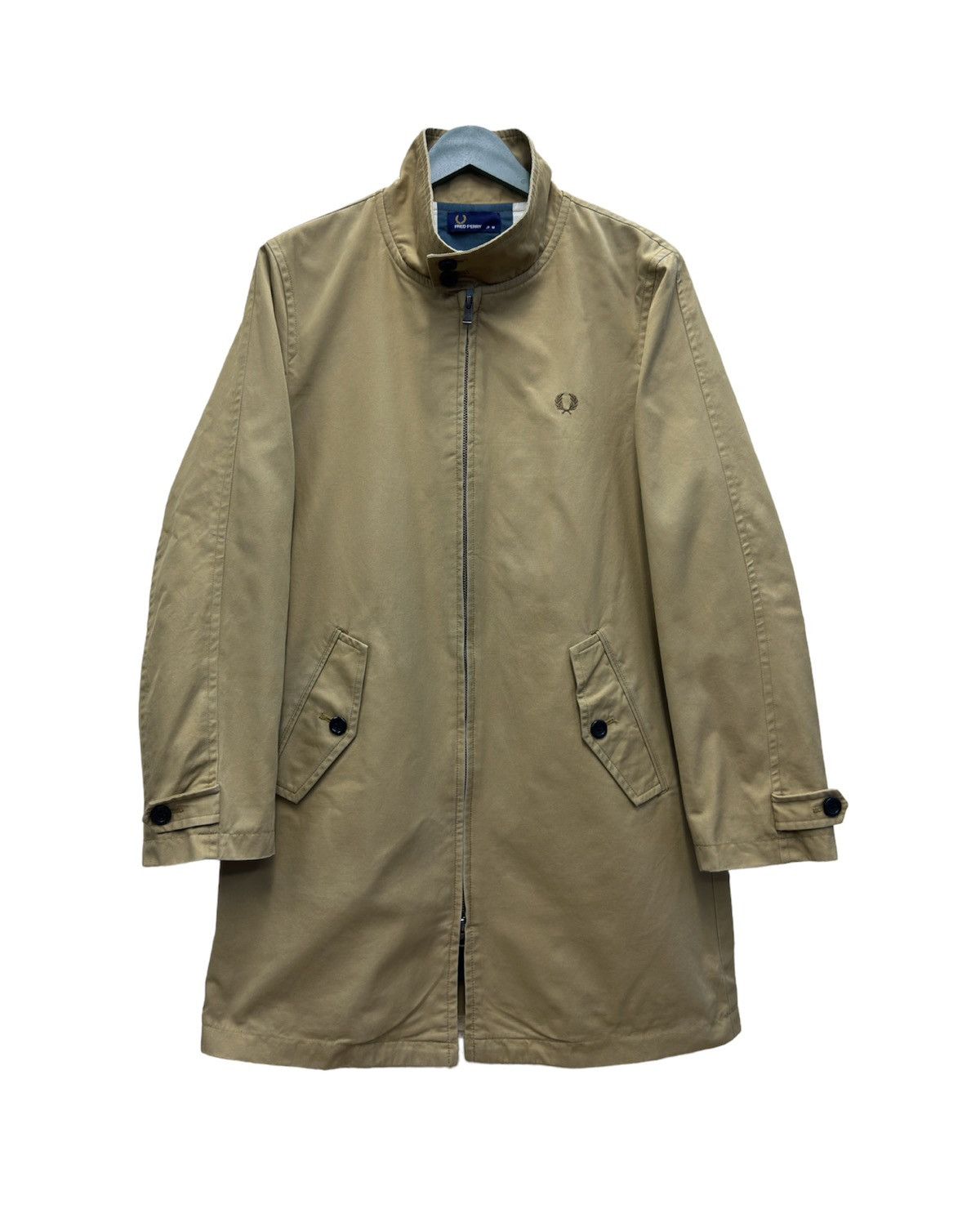 FRED PERRY PARKA LONG JACKET INSPIRED RAF SIMONS GR46)