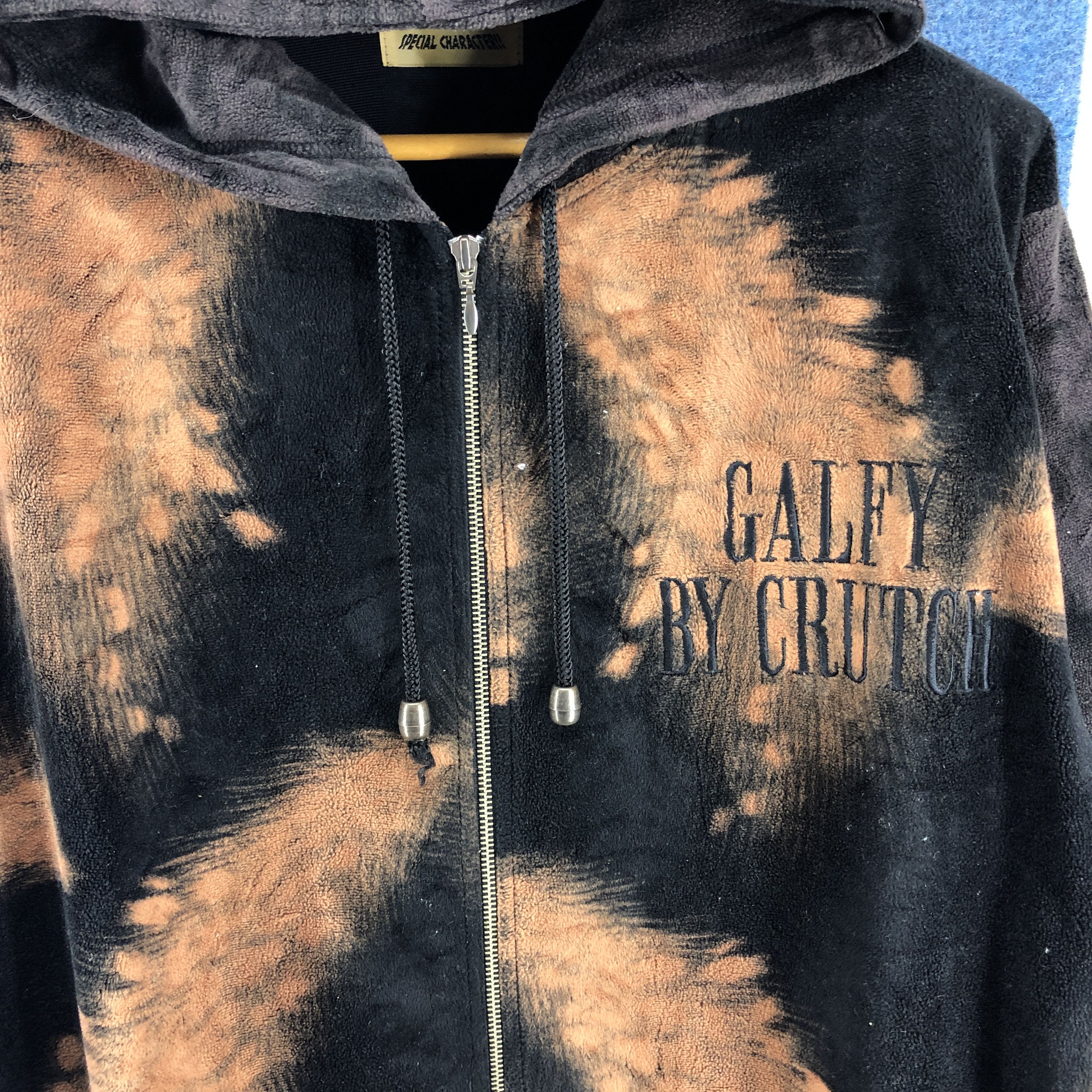 Japanese Brand GALFY by CRUTCH Zipper Hoodie Fleece #0148/H Size US L / EU 52-54 / 3 - 4 Thumbnail