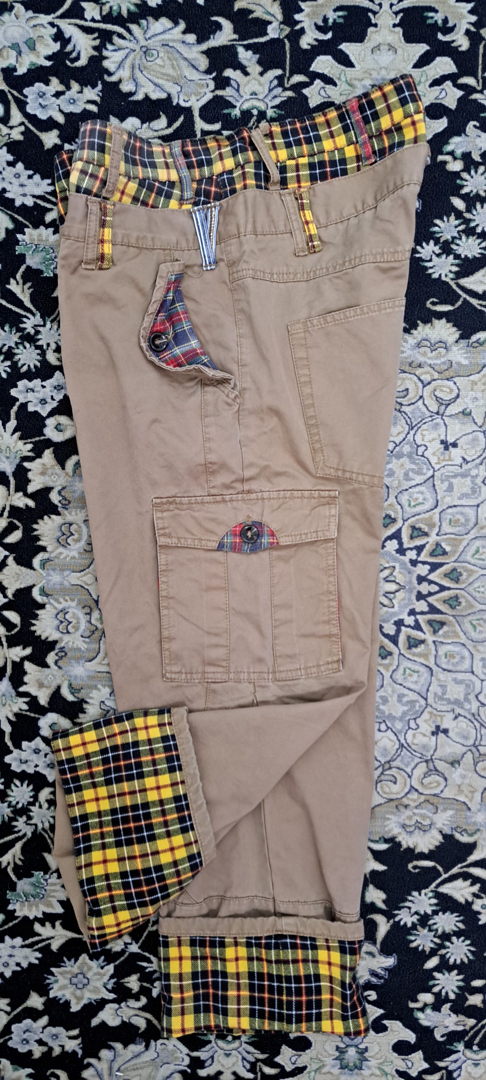 Japanese Brand NYLAUS DOUBLE WAIST CARGO MULTIPOCKET JEANS Size US 30 / EU 46 - 8 Thumbnail