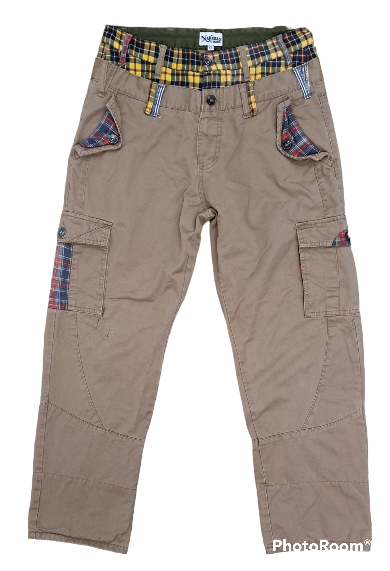Japanese Brand NYLAUS DOUBLE WAIST CARGO MULTIPOCKET JEANS Size US 30 / EU 46 - 1 Thumbnail