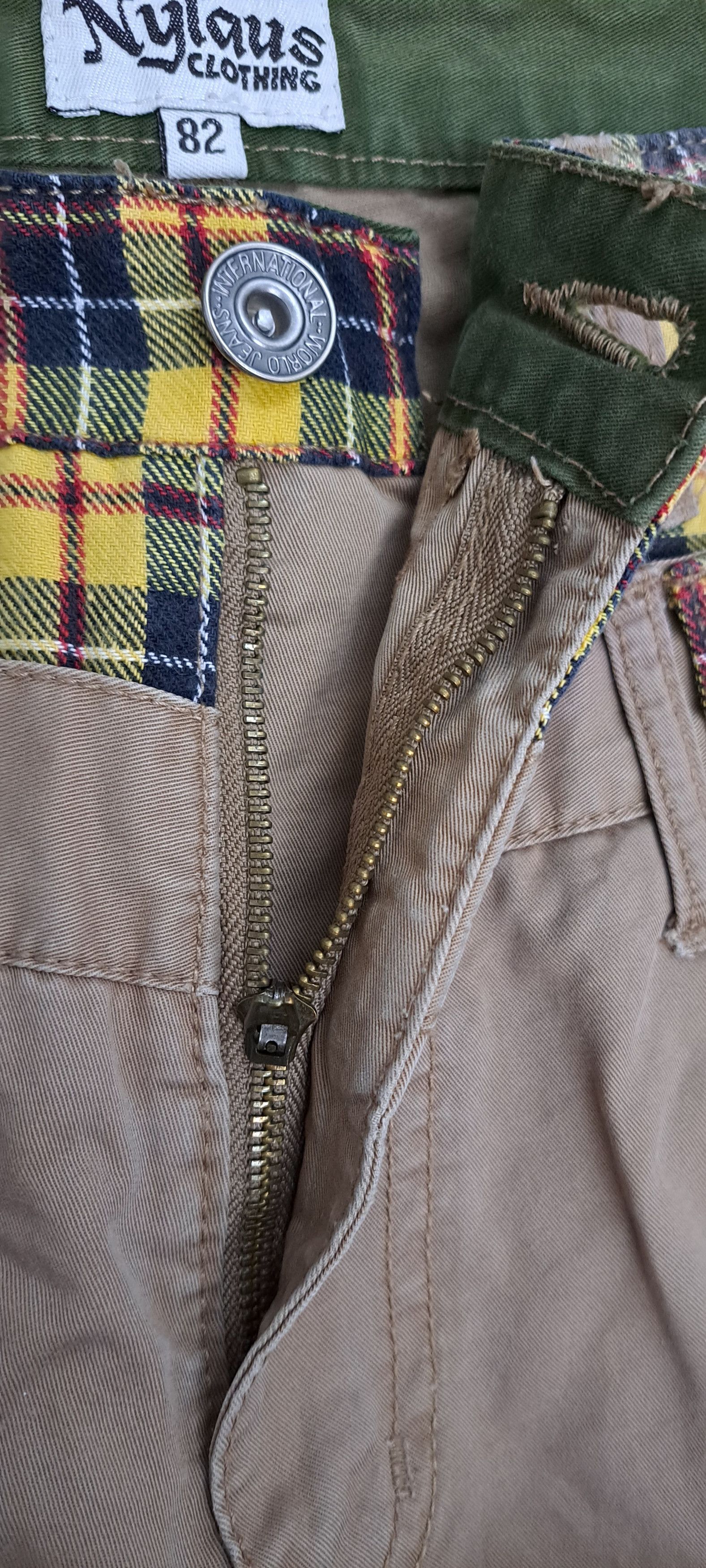 Japanese Brand NYLAUS DOUBLE WAIST CARGO MULTIPOCKET JEANS Size US 30 / EU 46 - 6 Thumbnail