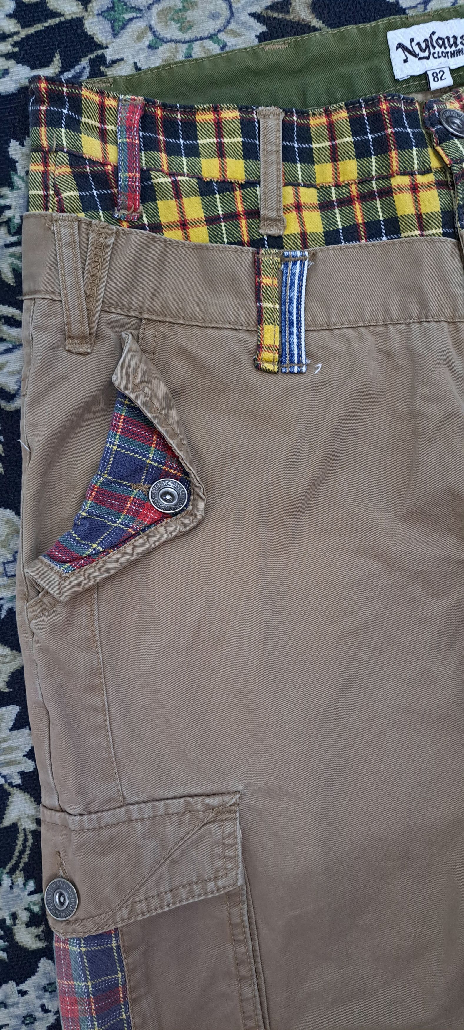 Japanese Brand NYLAUS DOUBLE WAIST CARGO MULTIPOCKET JEANS Size US 30 / EU 46 - 4 Thumbnail