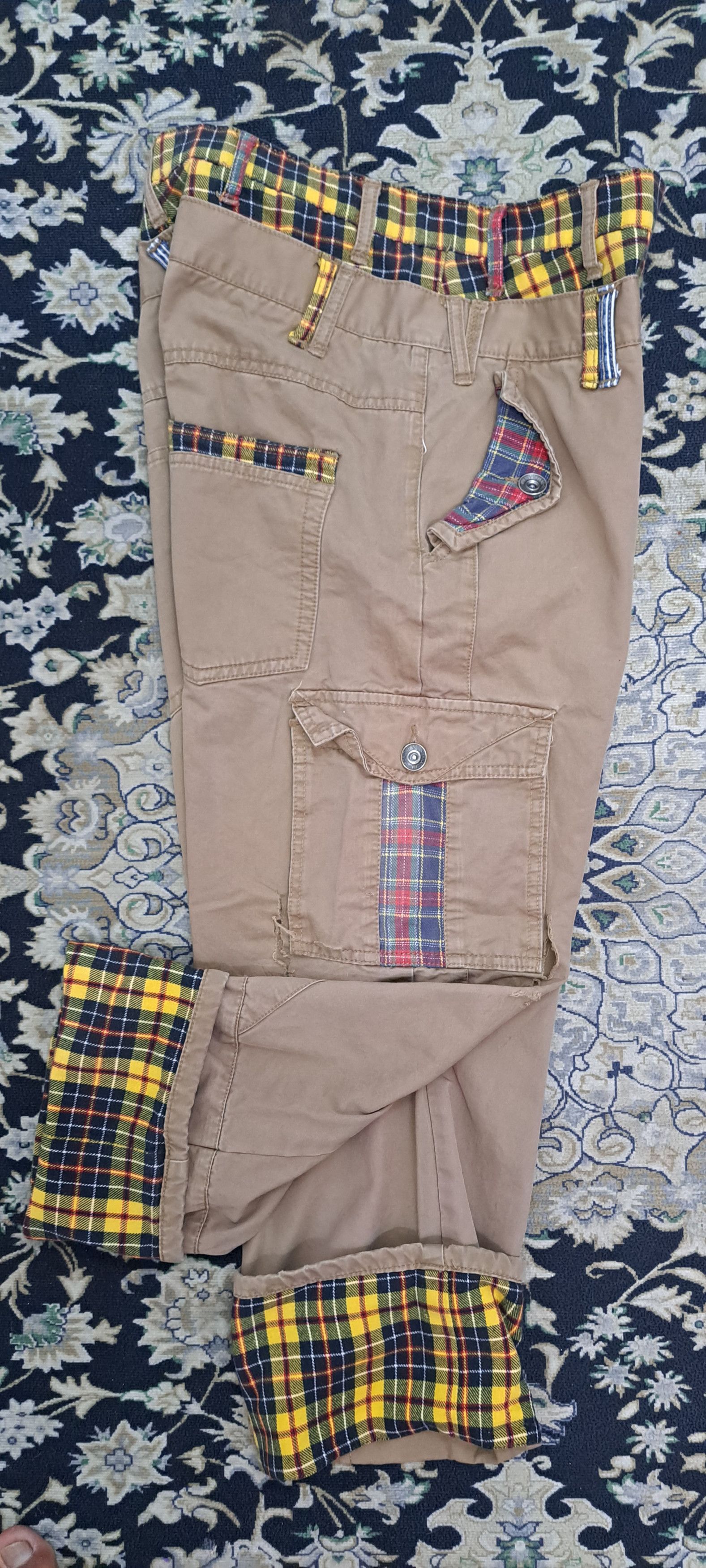 Japanese Brand NYLAUS DOUBLE WAIST CARGO MULTIPOCKET JEANS Size US 30 / EU 46 - 12 Thumbnail