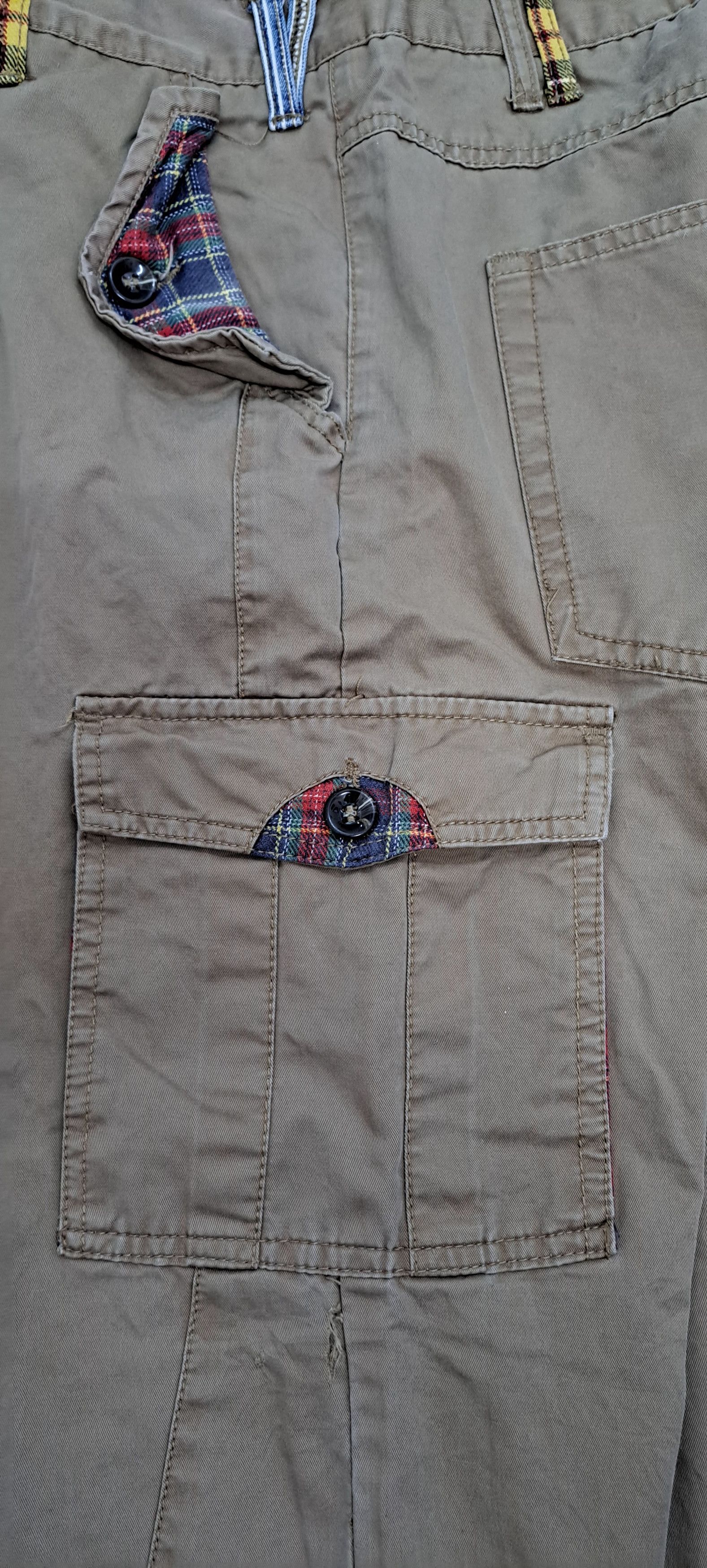 Japanese Brand NYLAUS DOUBLE WAIST CARGO MULTIPOCKET JEANS Size US 30 / EU 46 - 9 Thumbnail