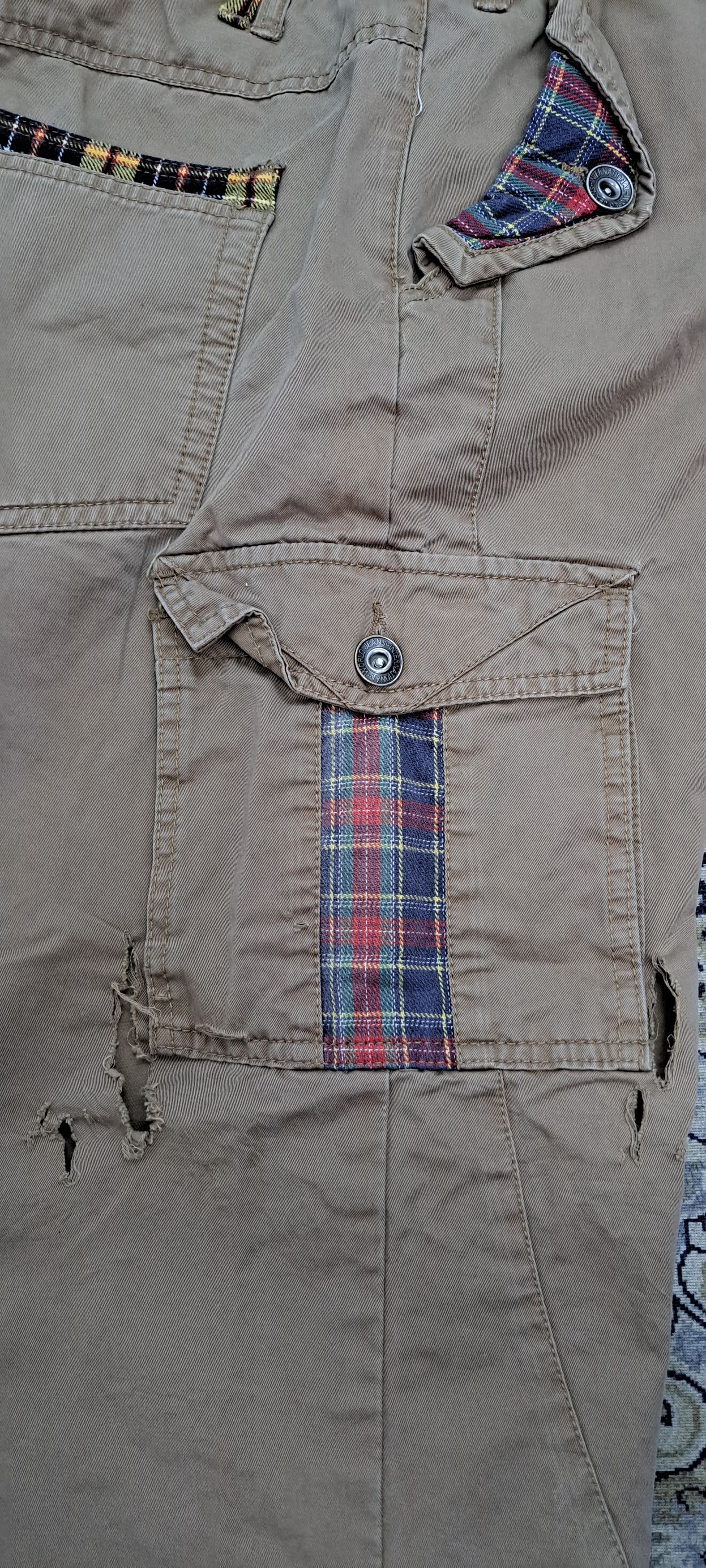 Japanese Brand NYLAUS DOUBLE WAIST CARGO MULTIPOCKET JEANS Size US 30 / EU 46 - 11 Thumbnail