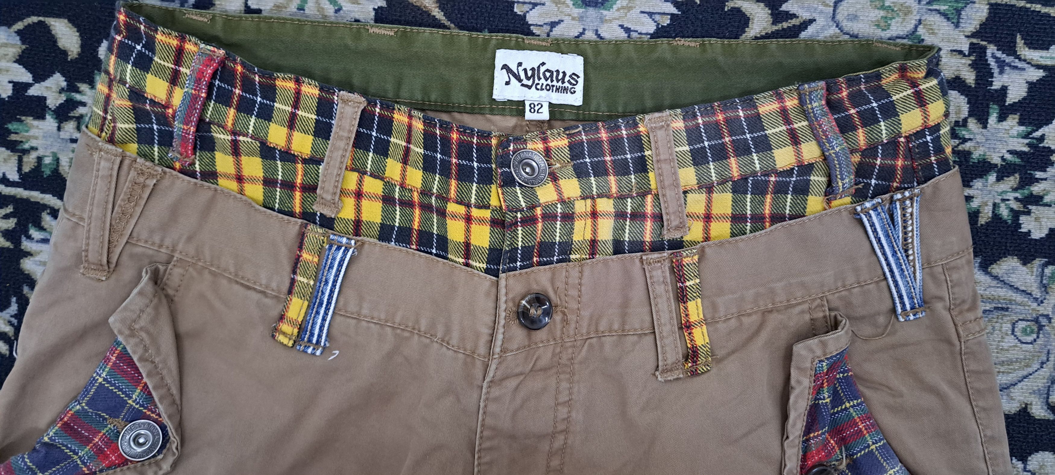 Japanese Brand NYLAUS DOUBLE WAIST CARGO MULTIPOCKET JEANS Size US 30 / EU 46 - 5 Thumbnail