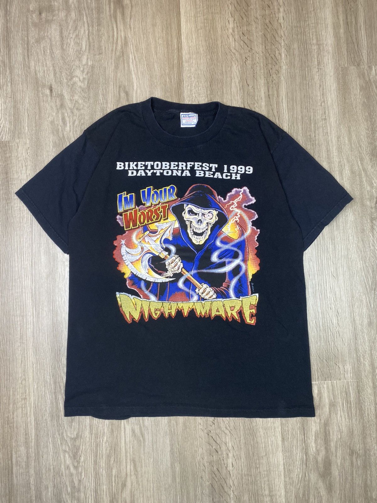 1999 Daytona Bike Week Grim Reaper T-shirt Large