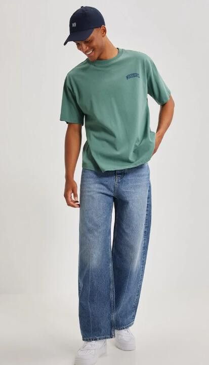 image of Aw22 Gant D2 Loose Straight Jeans 32 X 32 in Light Blue, Men's