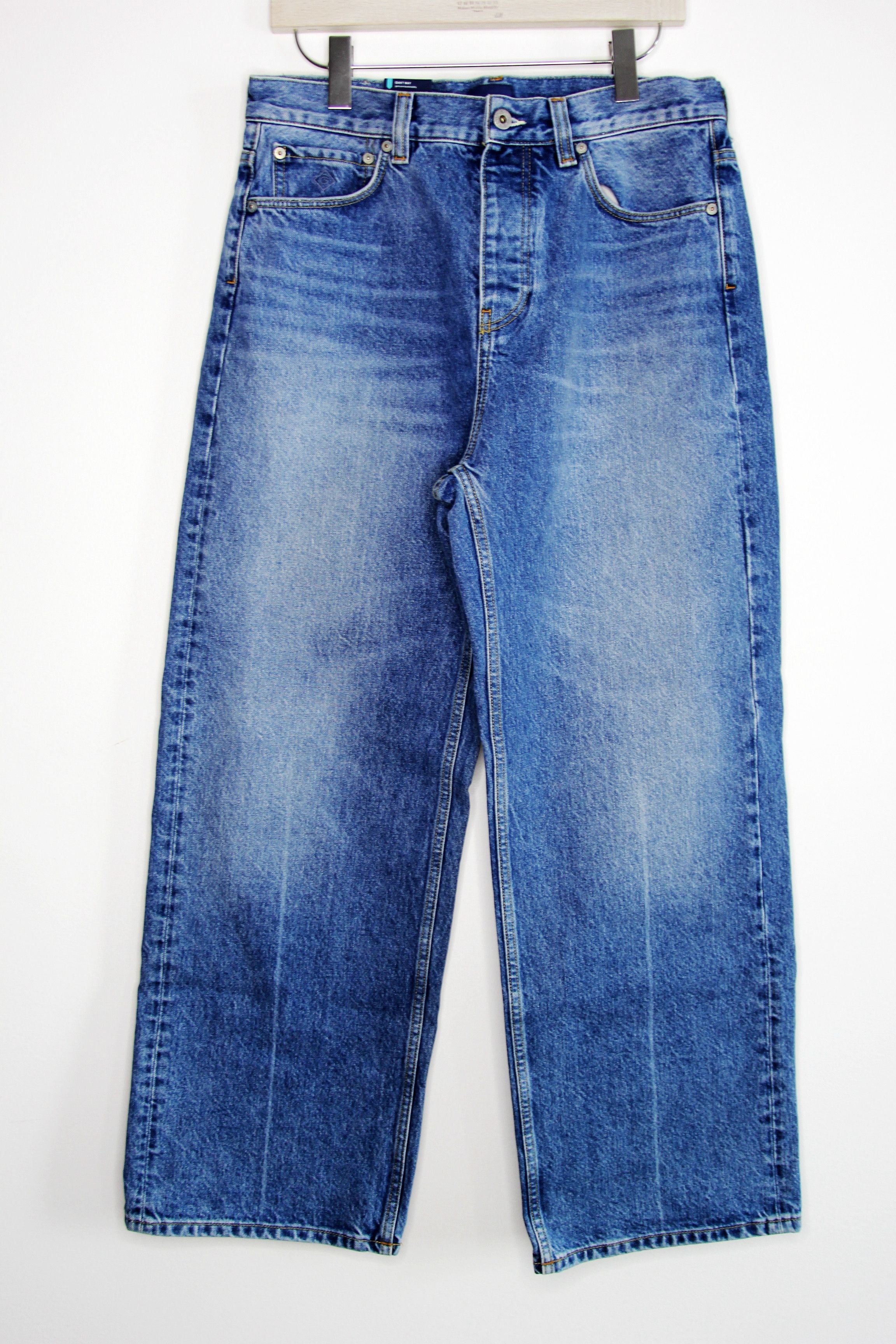 Gant BNWT AW22 GANT D2 LOOSE STRAIGHT JEANS 34 x 32 Size US 34 / EU 50 - 2 Thumbnail