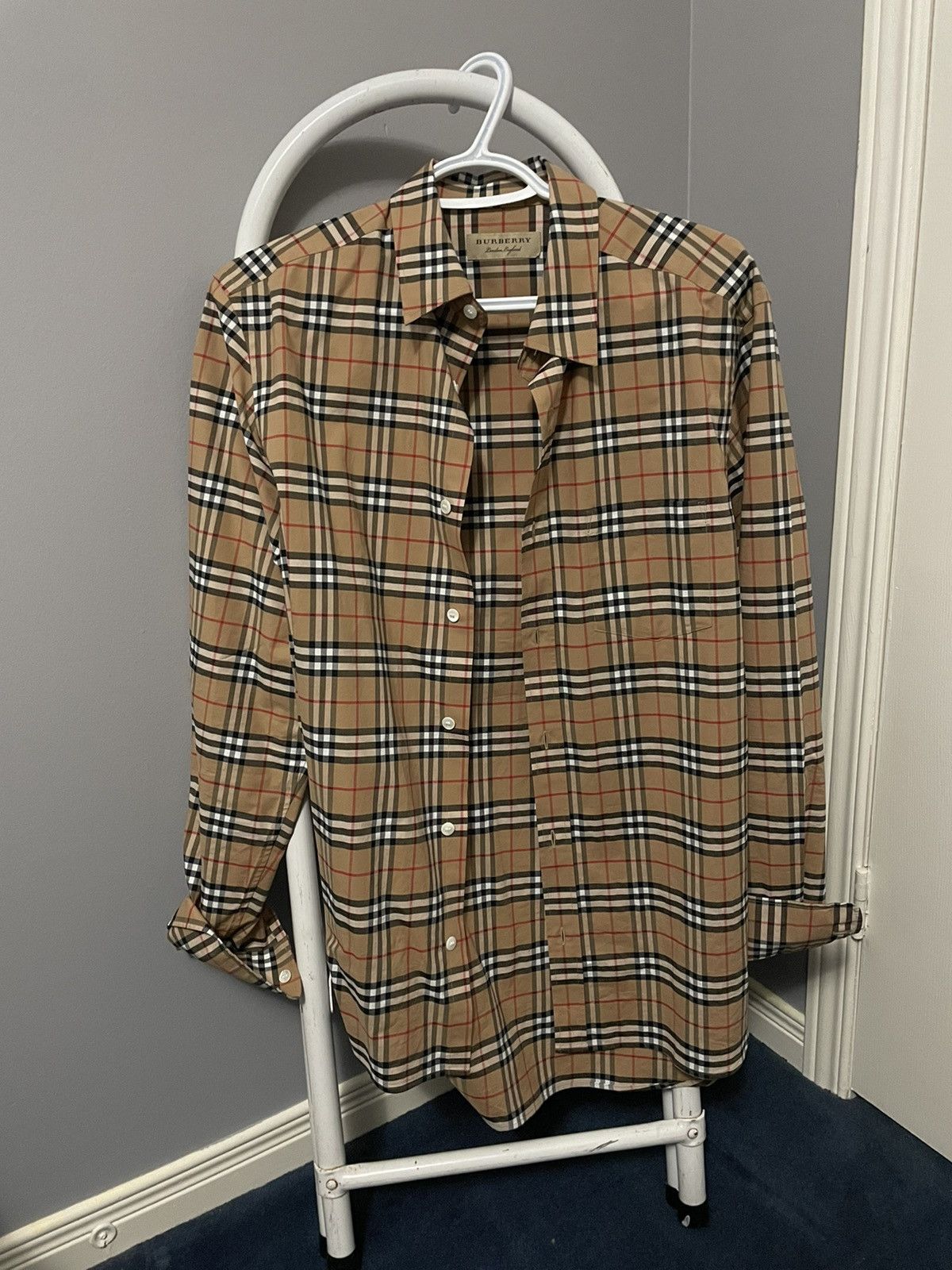 Burberry nova check modern dress shirt