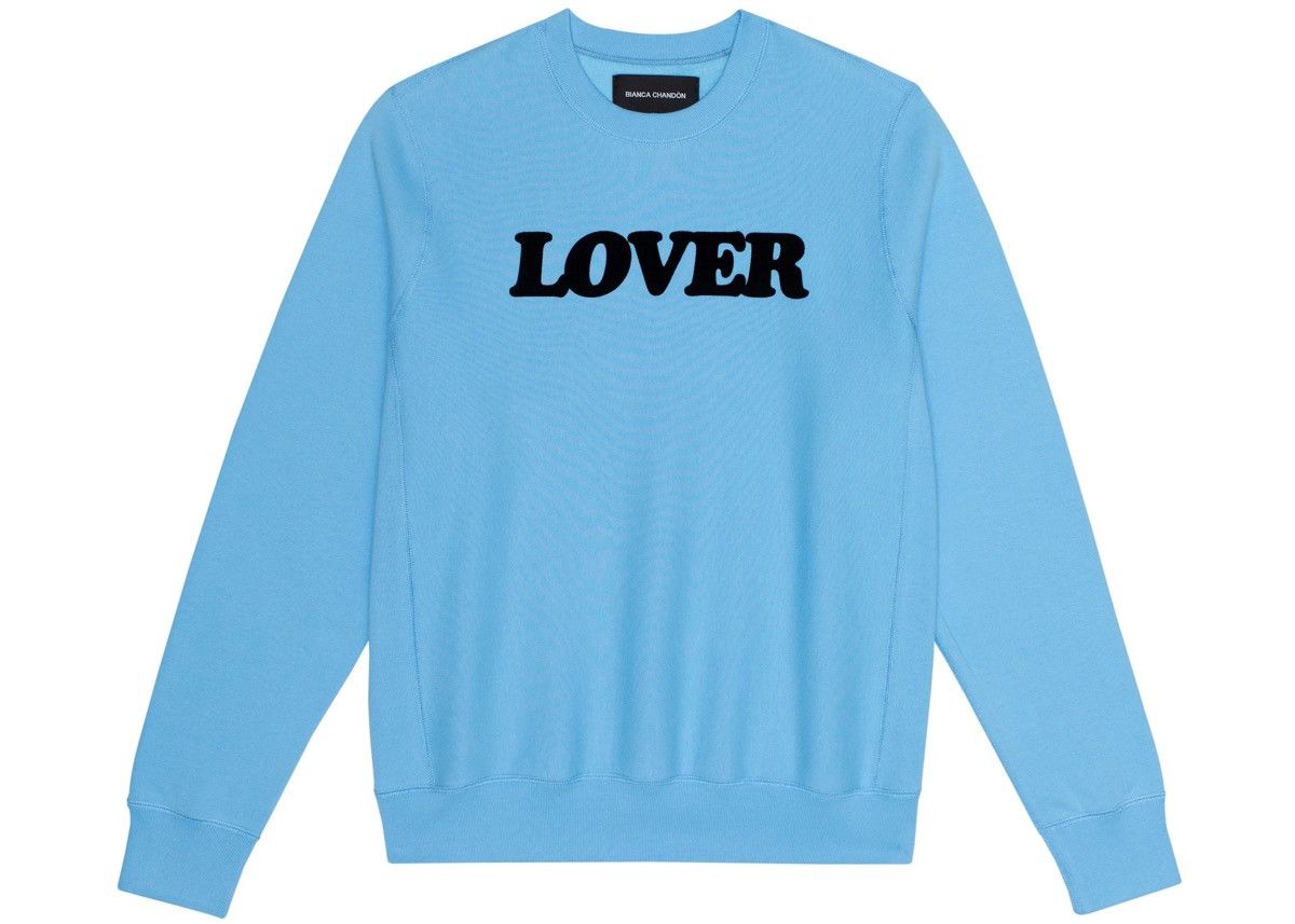 BIANCA CHANDON Bianca Chandon Lover Crewneck Pullover Baby Blue/Black Size US XL / EU 56 / 4 - 1 Thumbnail