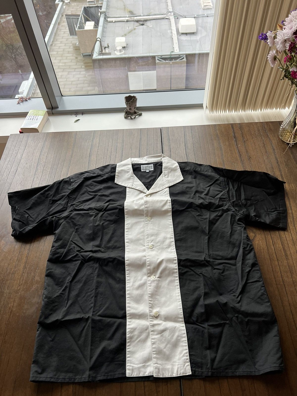 image of Cav Empt - Camp Collar Bowling Shirt in Black, Men's (Size Large)