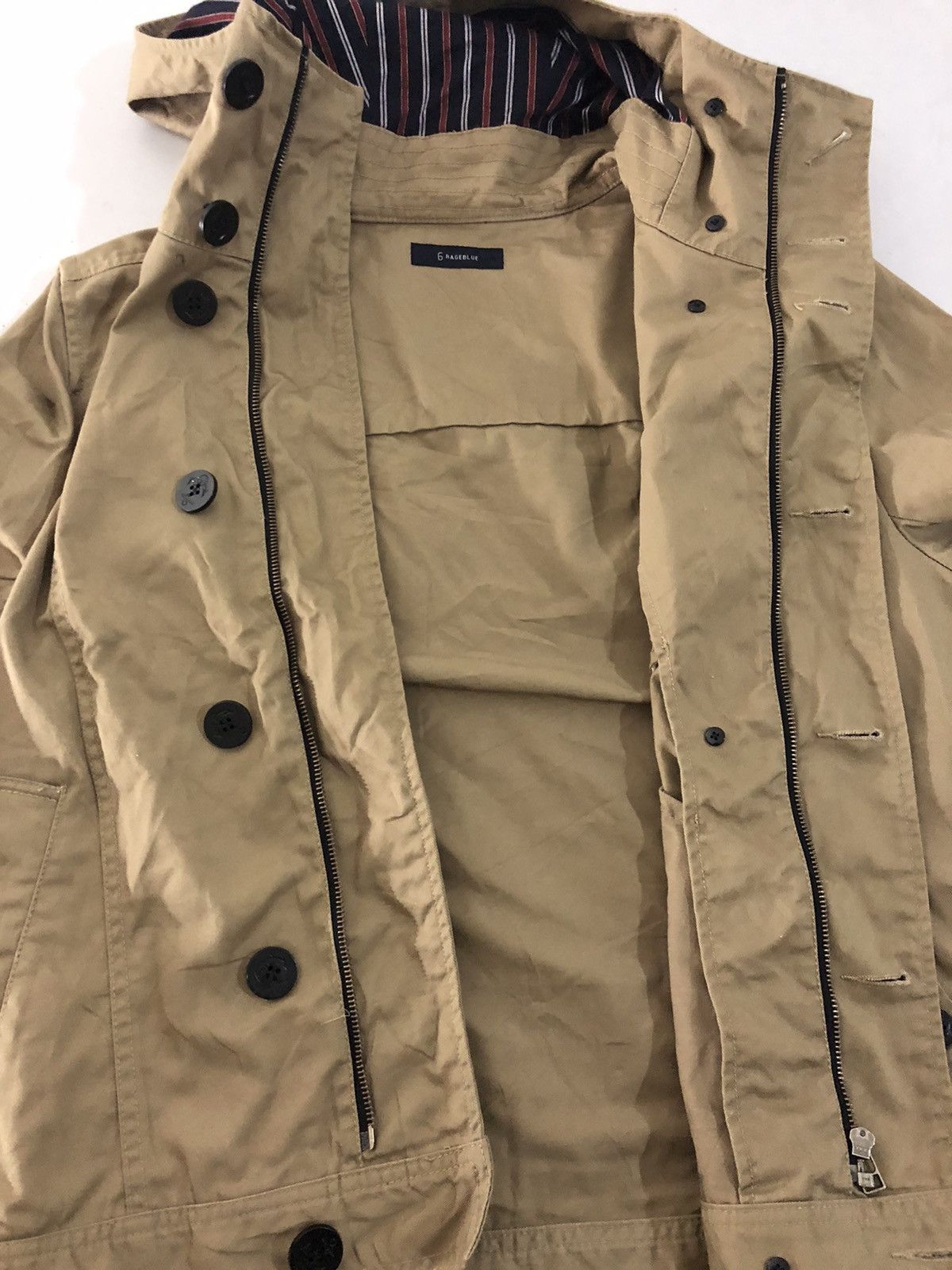 Japanese Brand × RAGEBLUE RAGEBLUE - Double Breasted Button Up Jacket Hoodie Size US L / EU 52-54 / 3 - 7 Thumbnail