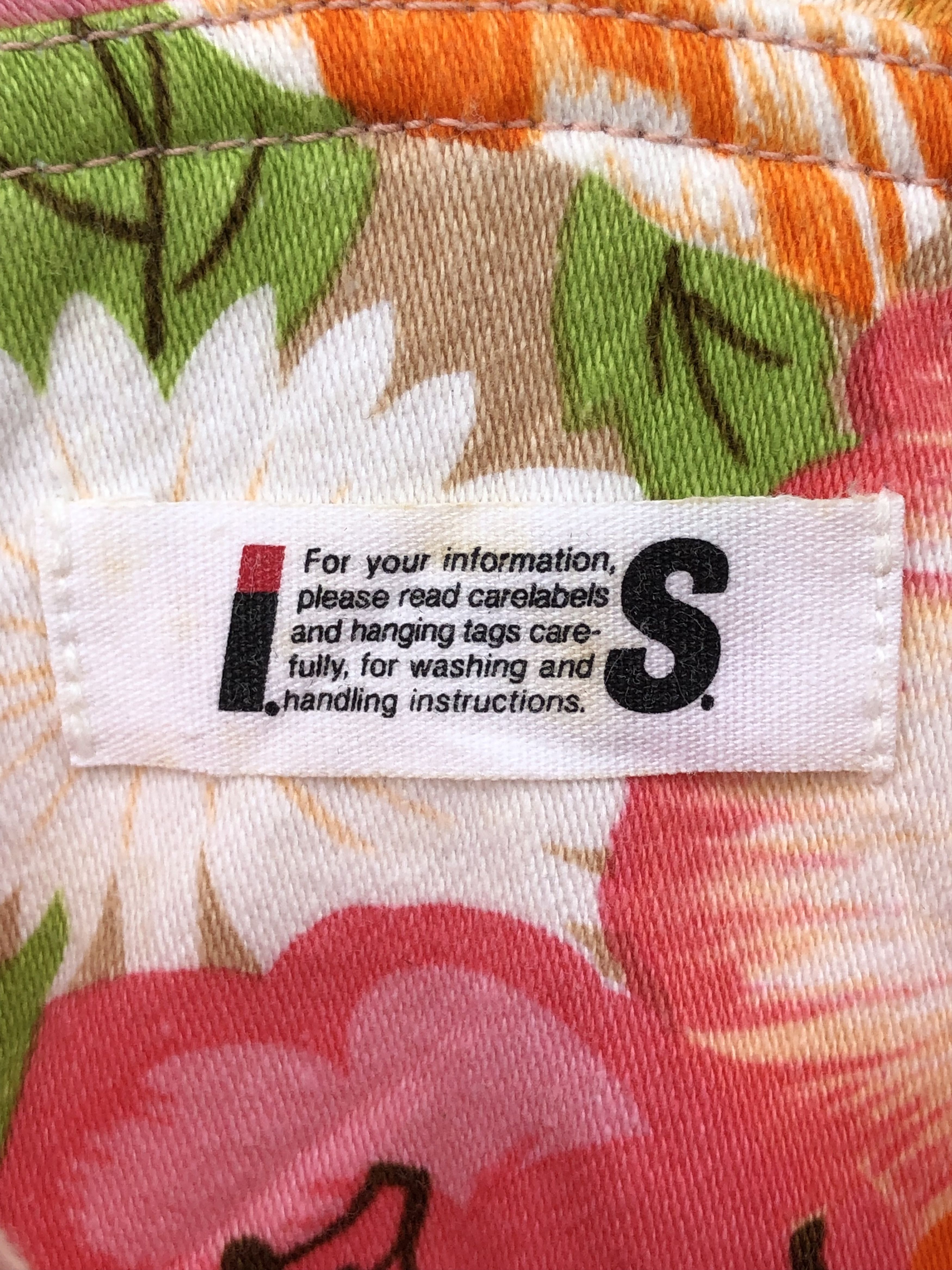 Issey Miyake RARE🔥VTG 90’S MIYAKE I.S. FLORA COTTON DENIM FULLPRINT DRES Size XXS / US 00 / IT 34 - 6 Thumbnail