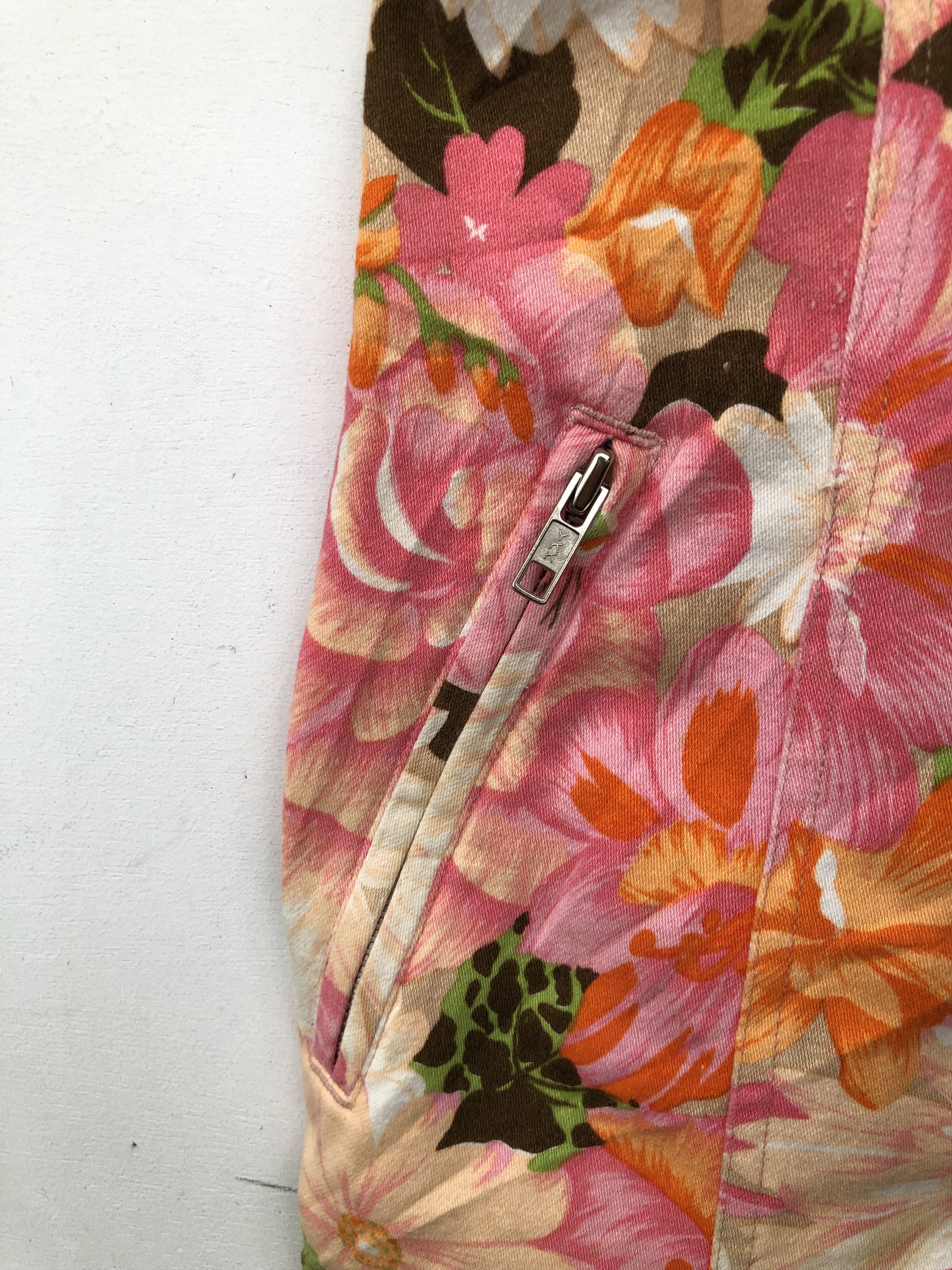 Issey Miyake RARE🔥VTG 90’S MIYAKE I.S. FLORA COTTON DENIM FULLPRINT DRES Size XXS / US 00 / IT 34 - 8 Thumbnail