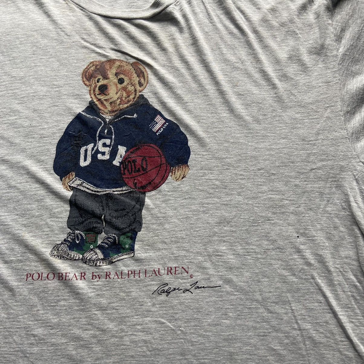 Polo Ralph Lauren × Vintage POLO BEAR X Polo by Ralph Lauren Tshirt Size US XXL / EU 58 / 5 - 2 Thumbnail