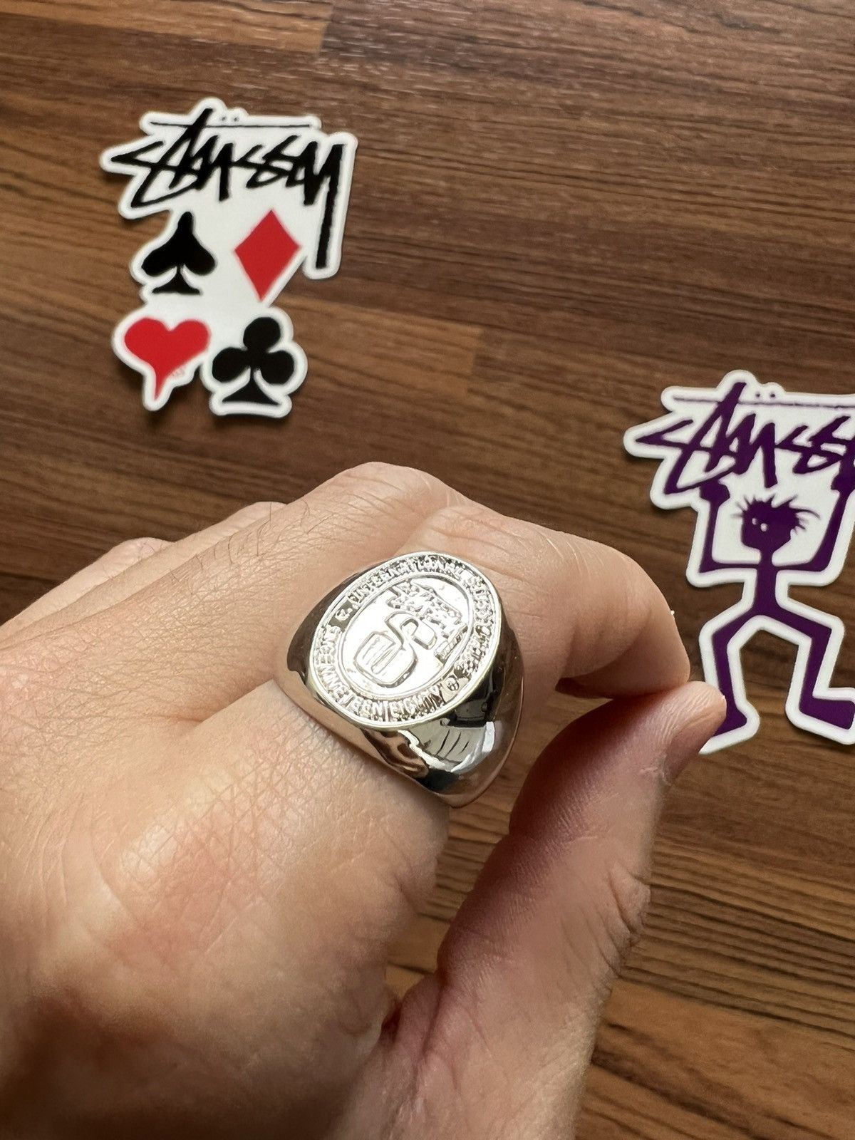 old stussy ring 祝開店大放出セール開催中 - アクセサリー