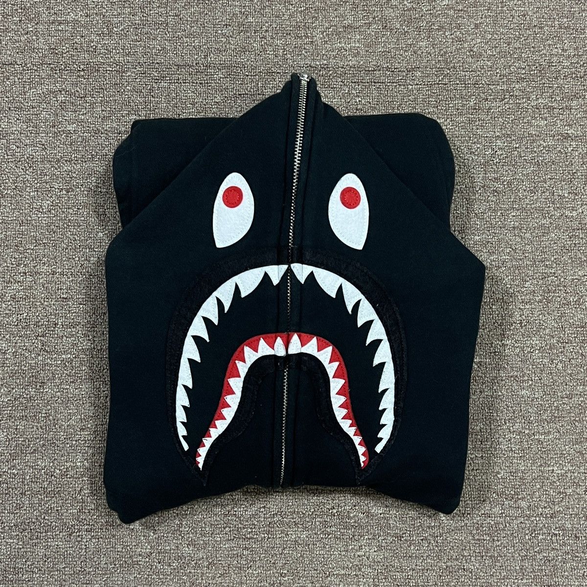 Bape Bape PONR Black Color Shark Hoodie | Grailed