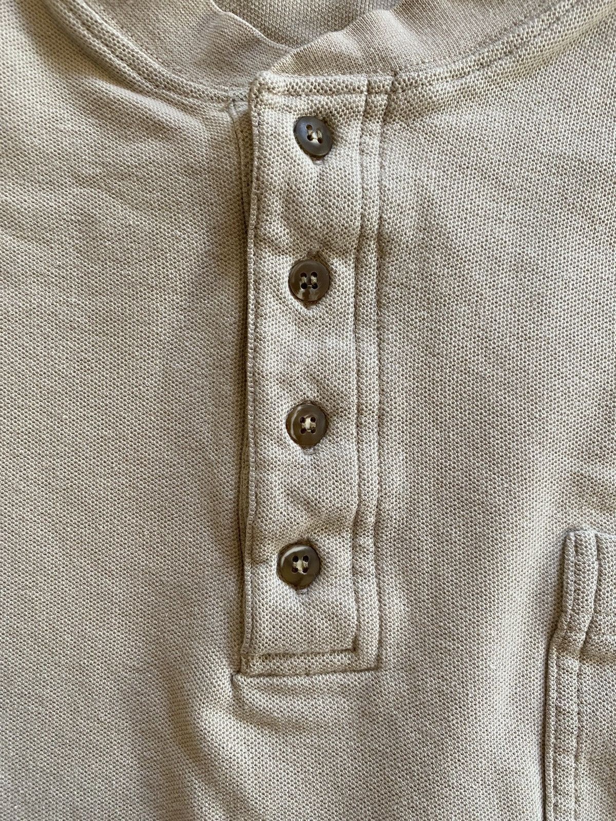 Bugle Boy × Vintage Vintage 90’s Bugle Boy Henley Style Long Sleeve Thermal Tee Size US S / EU 44-46 / 1 - 3 Thumbnail