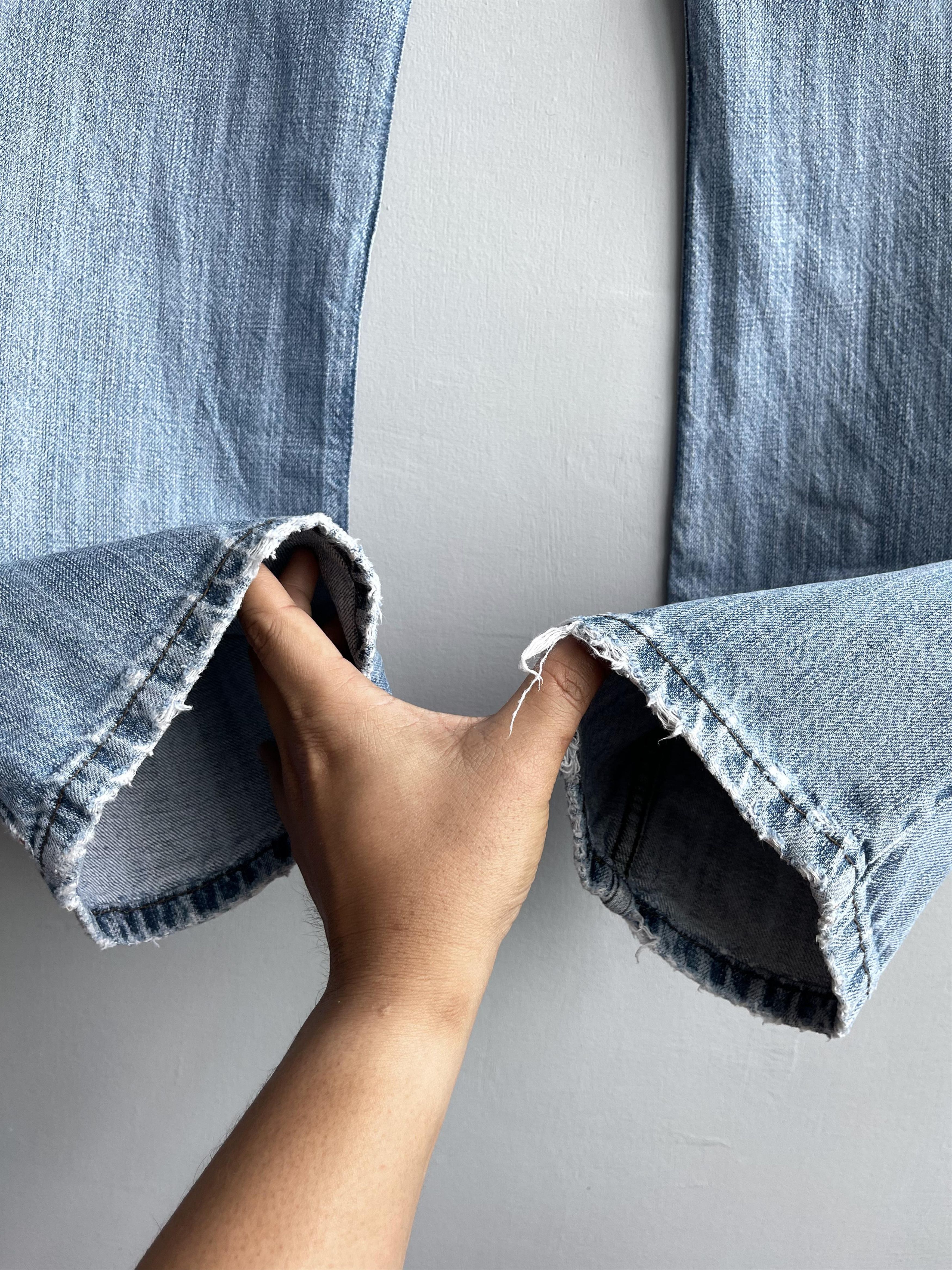 W35 L29 Vintage Levis 514 Distressed Dirty Ripped Jeans