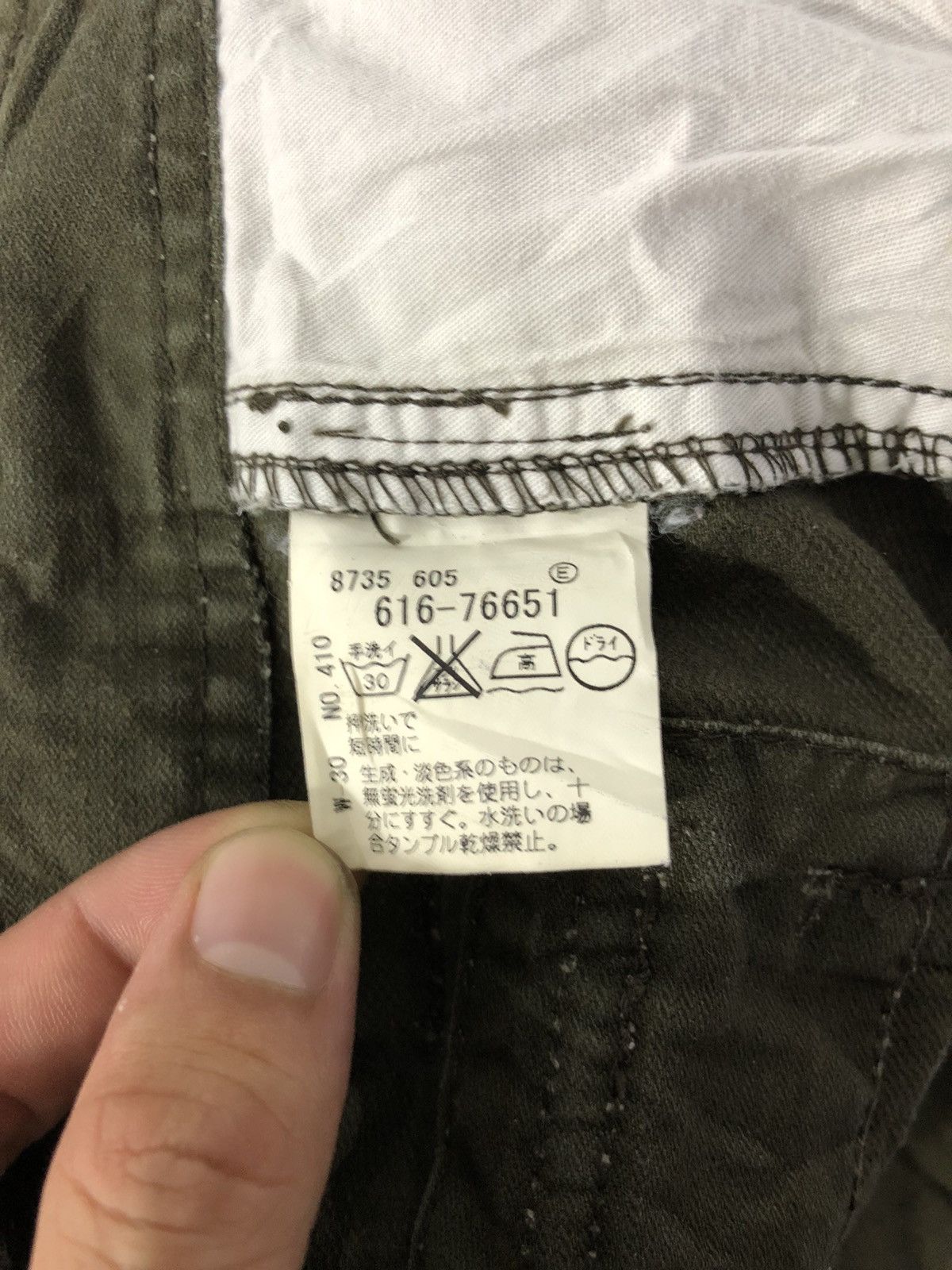 Japanese Brand Vtg Takeo Kikuchi Boro Sashiko Kapital Inspired Cargo Pant Size US 33 - 7 Thumbnail