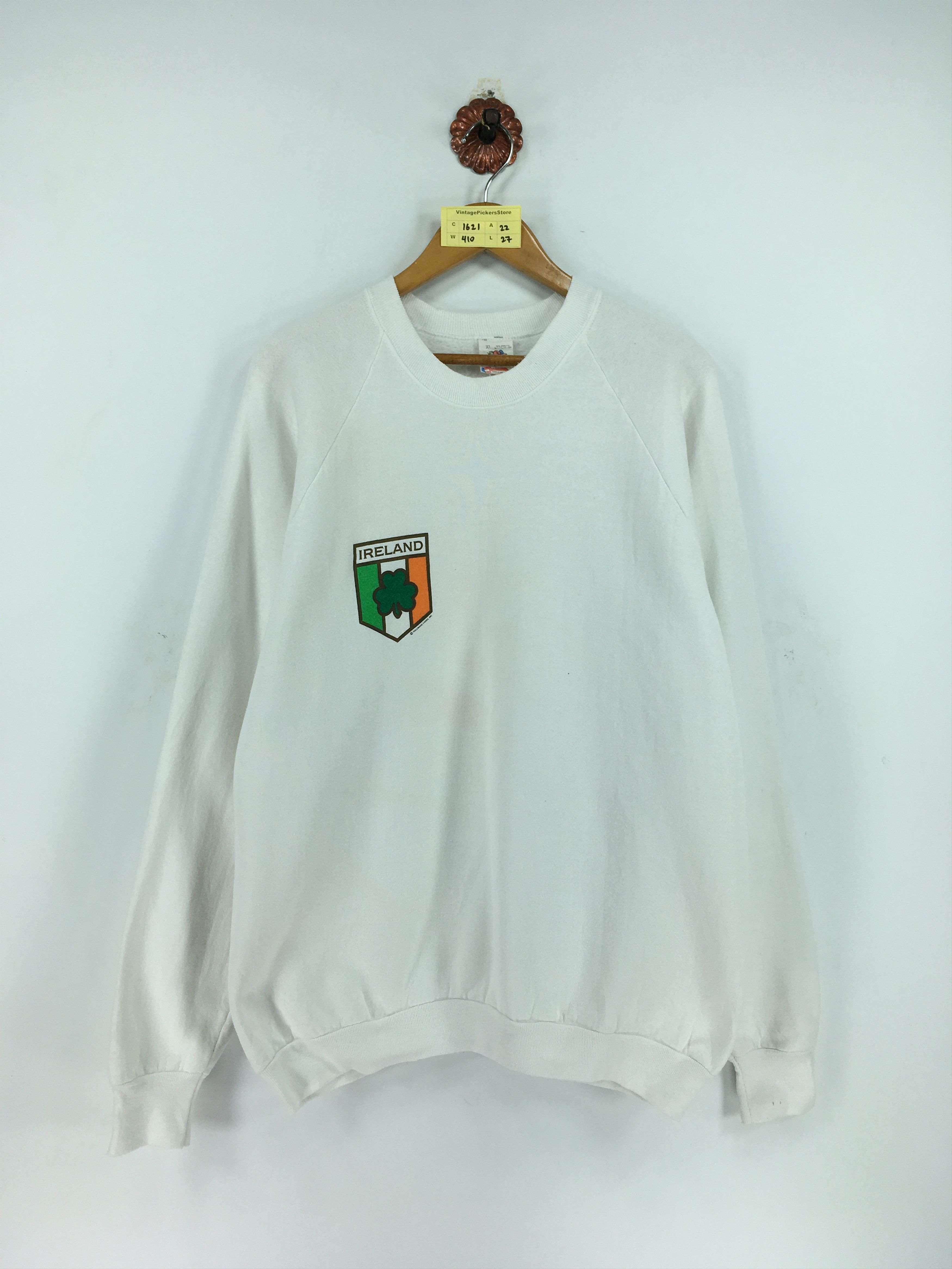 Vintage 90s IRELAND Pullover Sweatshirt Unisex Size XL