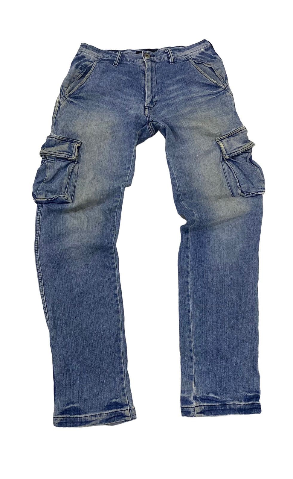 Global Work × Japanese Brand Rare Global Work japan cargo denim workwear jeans Size US 29 - 1 Thumbnail