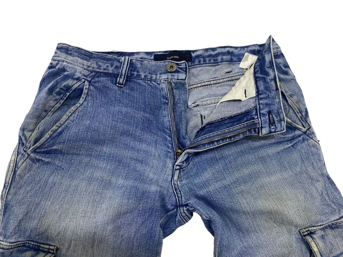 Global Work × Japanese Brand Rare Global Work japan cargo denim workwear jeans Size US 29 - 2 Thumbnail