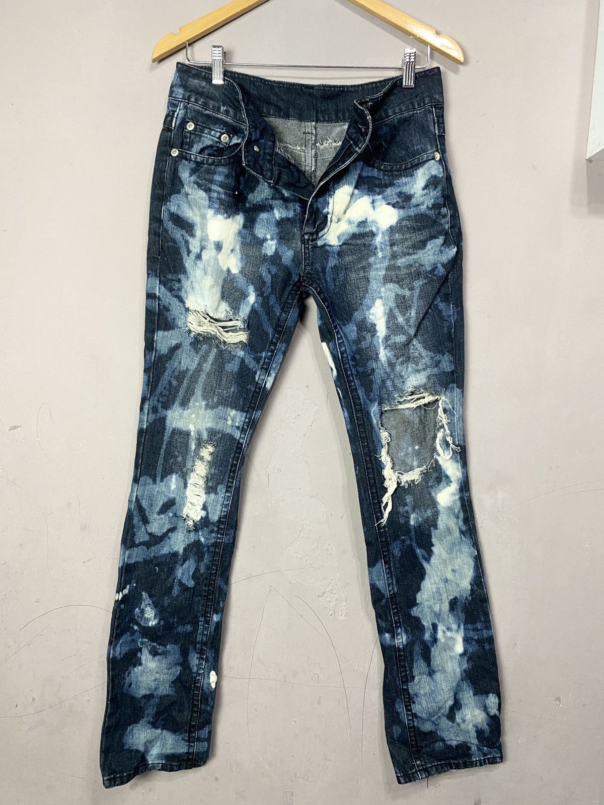 Other 💥RARE💥Vintage Tie Dye ASICS Wash Denim distressed Jeans Size 30" / US 8 / IT 44 - 9 Thumbnail